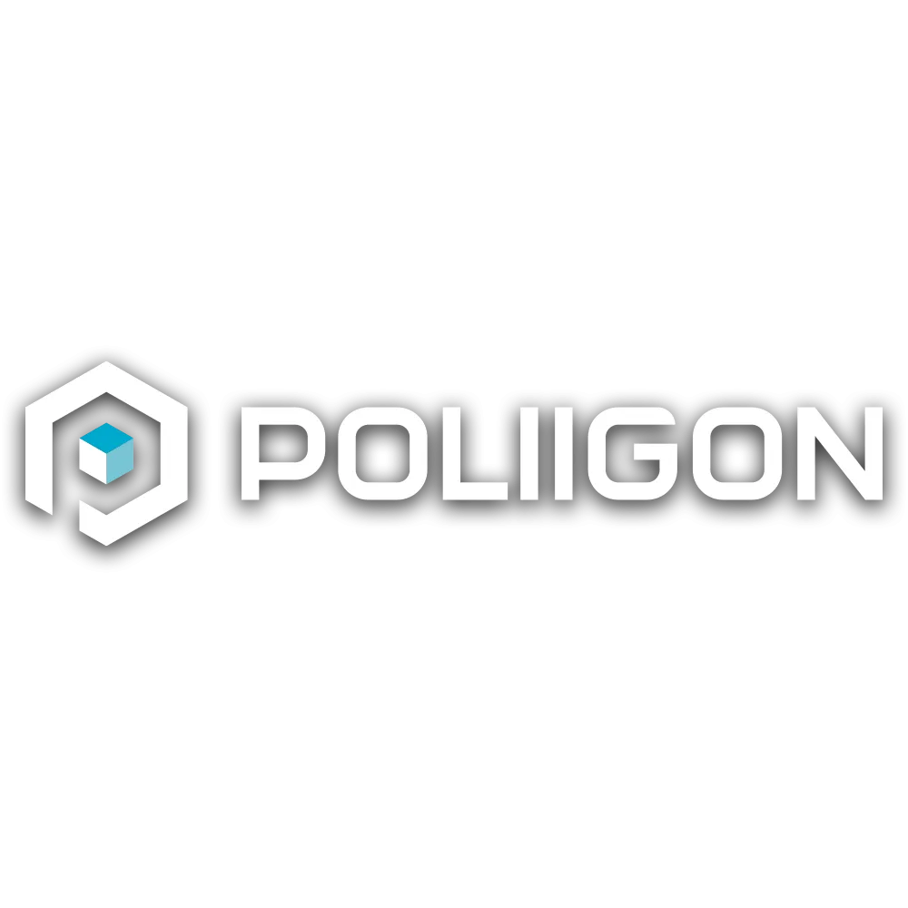 Logo Poliigon, cung cấp texture PBR miễn phí và cao cấp cho thiết kế 3D