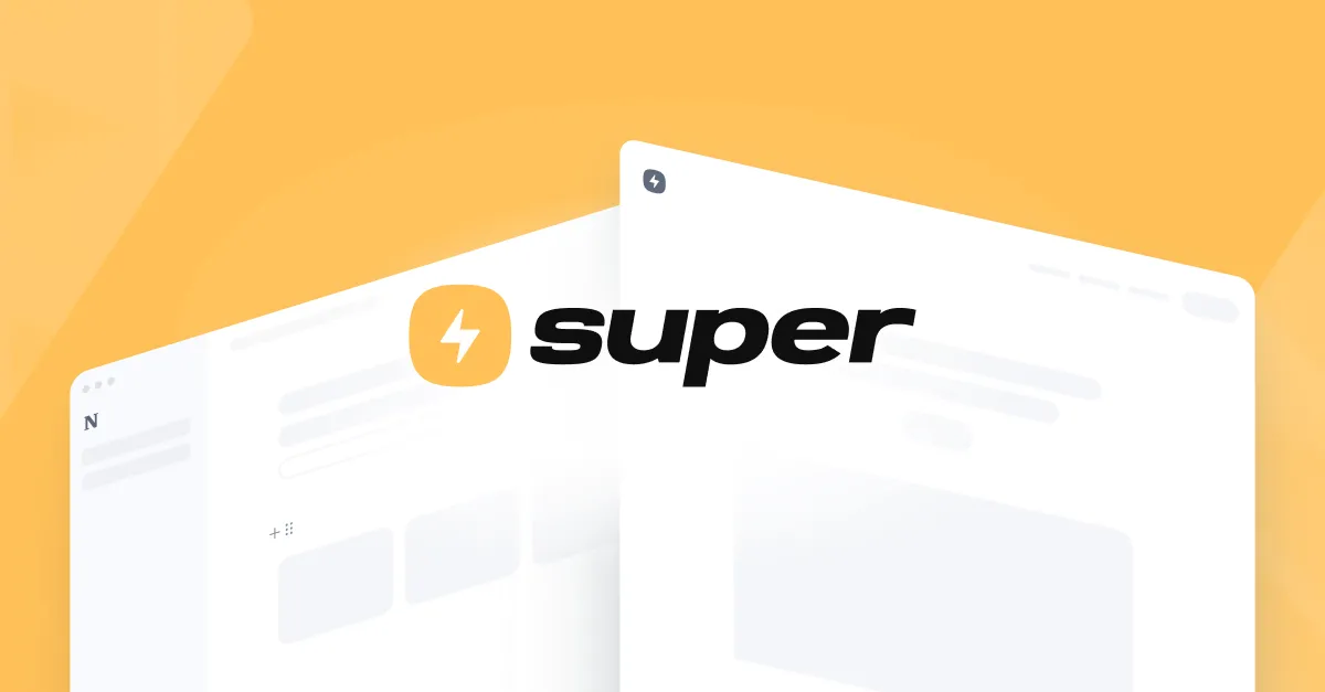 Logo Super.so, một nền tảng tích hợp giúp biến các trang Notion thành website chuyên nghiệp