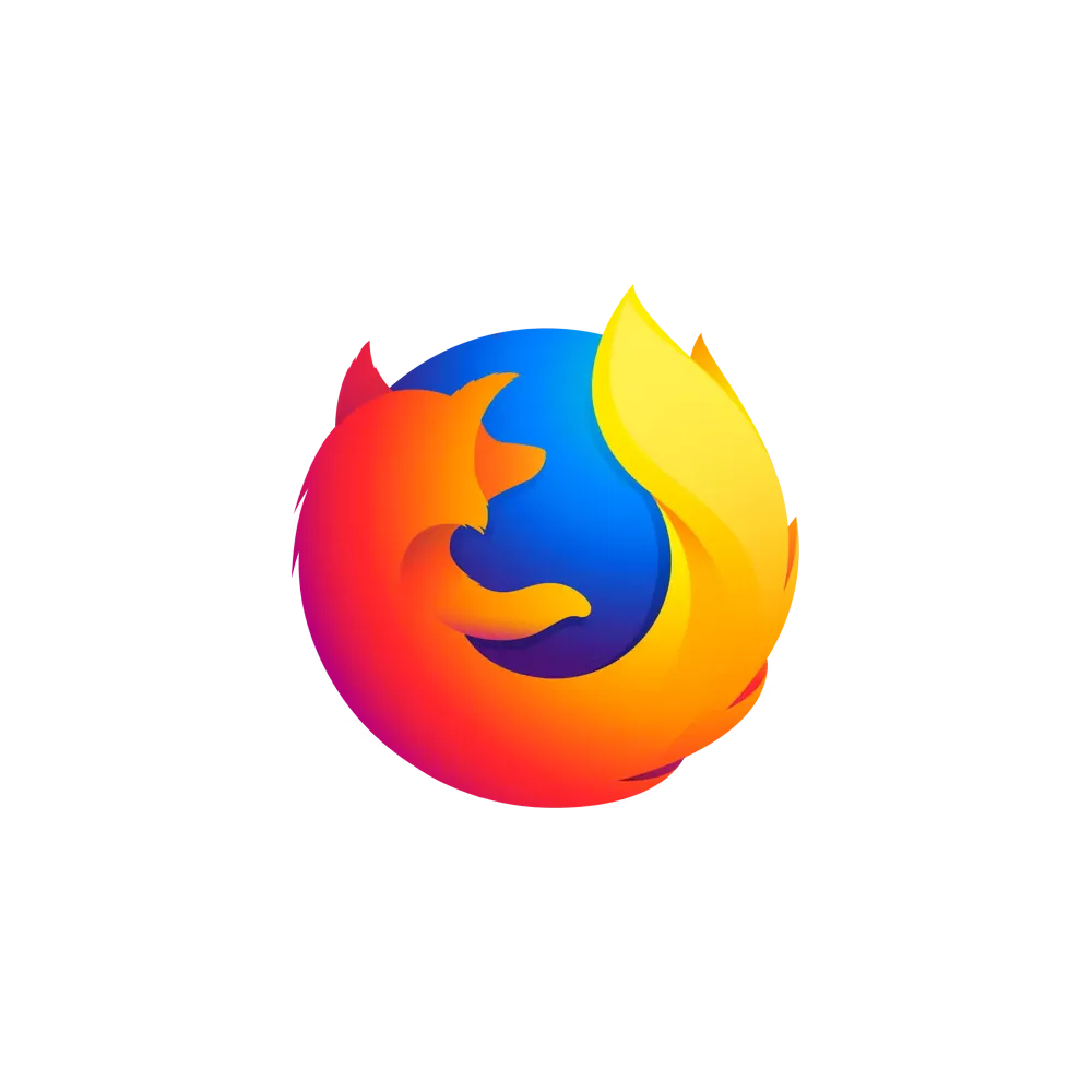 Logo trình duyệt Firefox với hình cáo lửa ôm quả địa cầu