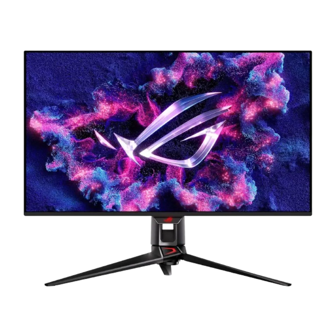 Màn hình chơi game ASUS ROG Swift OLED PG32UCDM 32 inch 4K, minh họa cho công nghệ ABL tự động giảm sáng trên màn hình OLED.