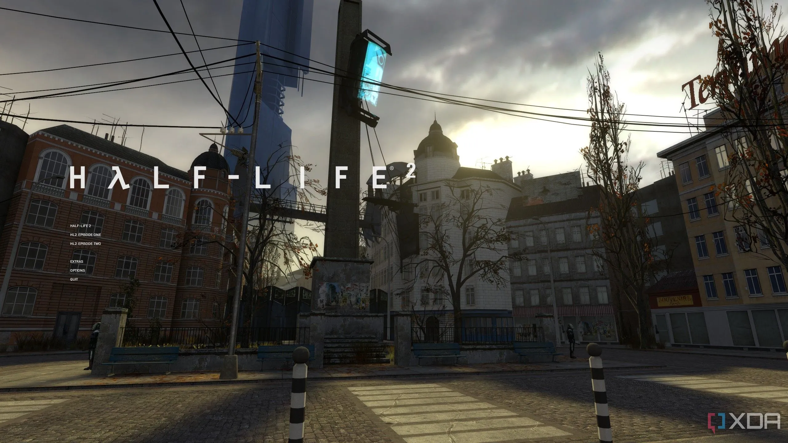 Màn hình khởi động game Half-Life 2, gợi nhớ về series huyền thoại của Valve.
