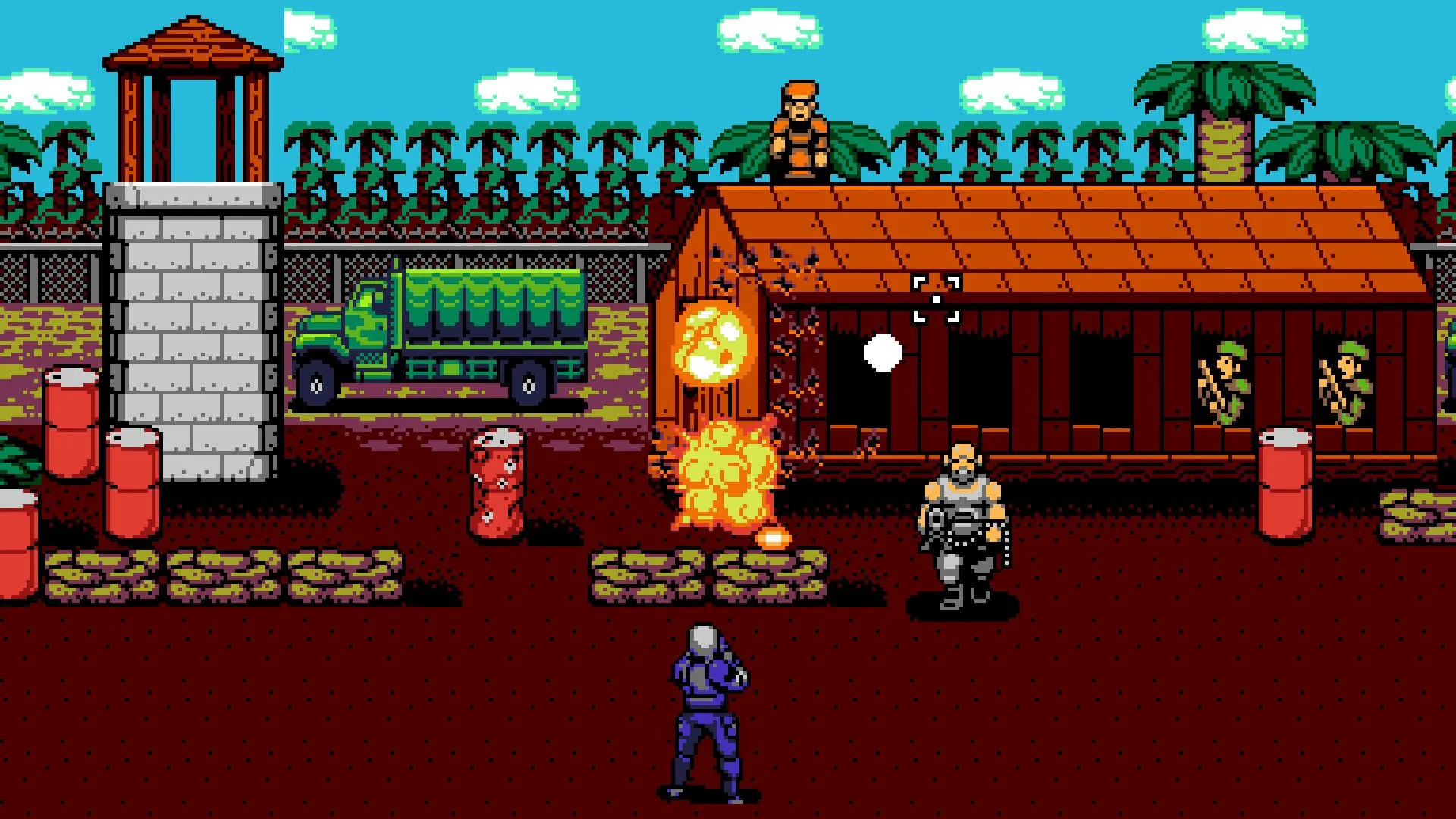 Màn hình một game khác trong bộ sưu tập UFO 50, đa dạng thể loại từ platformer đến RPG.