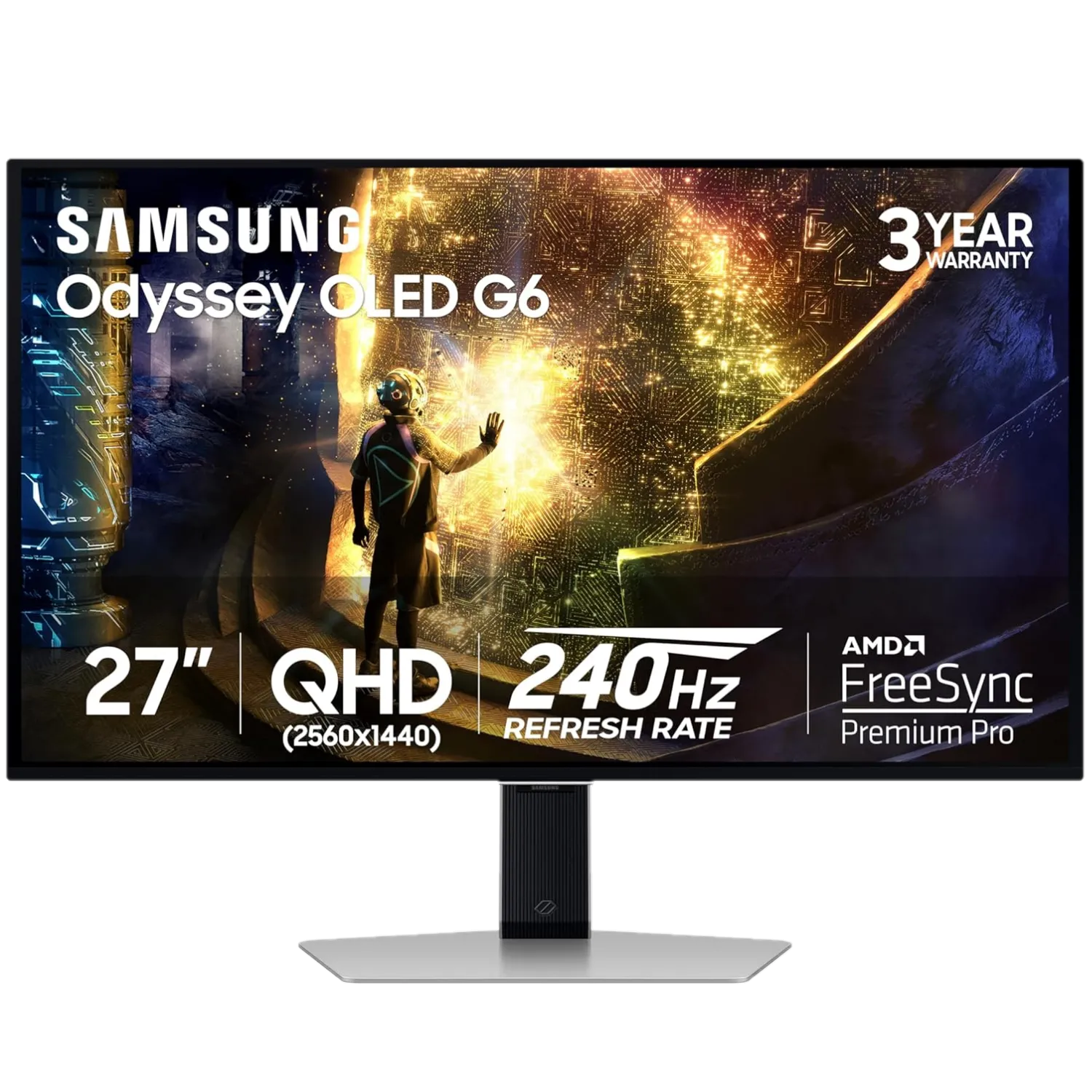 Màn hình Samsung Odyssey QD-OLED G6 27 inch hiển thị hình ảnh với màu sắc rực rỡ và độ tương phản cao