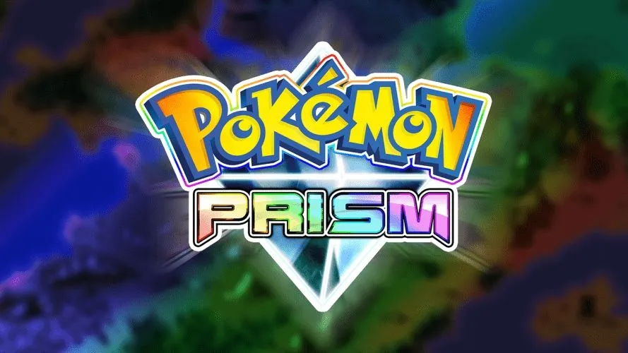 Màn hình tiêu đề của Pokémon Prism, thể hiện logo và phong cách nghệ thuật của bản game fan-made dựa trên Pokémon Crystal.