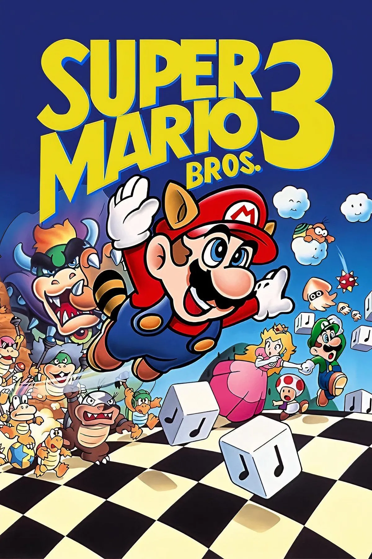 Mario bay lượn với bộ Tanooki Suit trong Super Mario Bros. 3