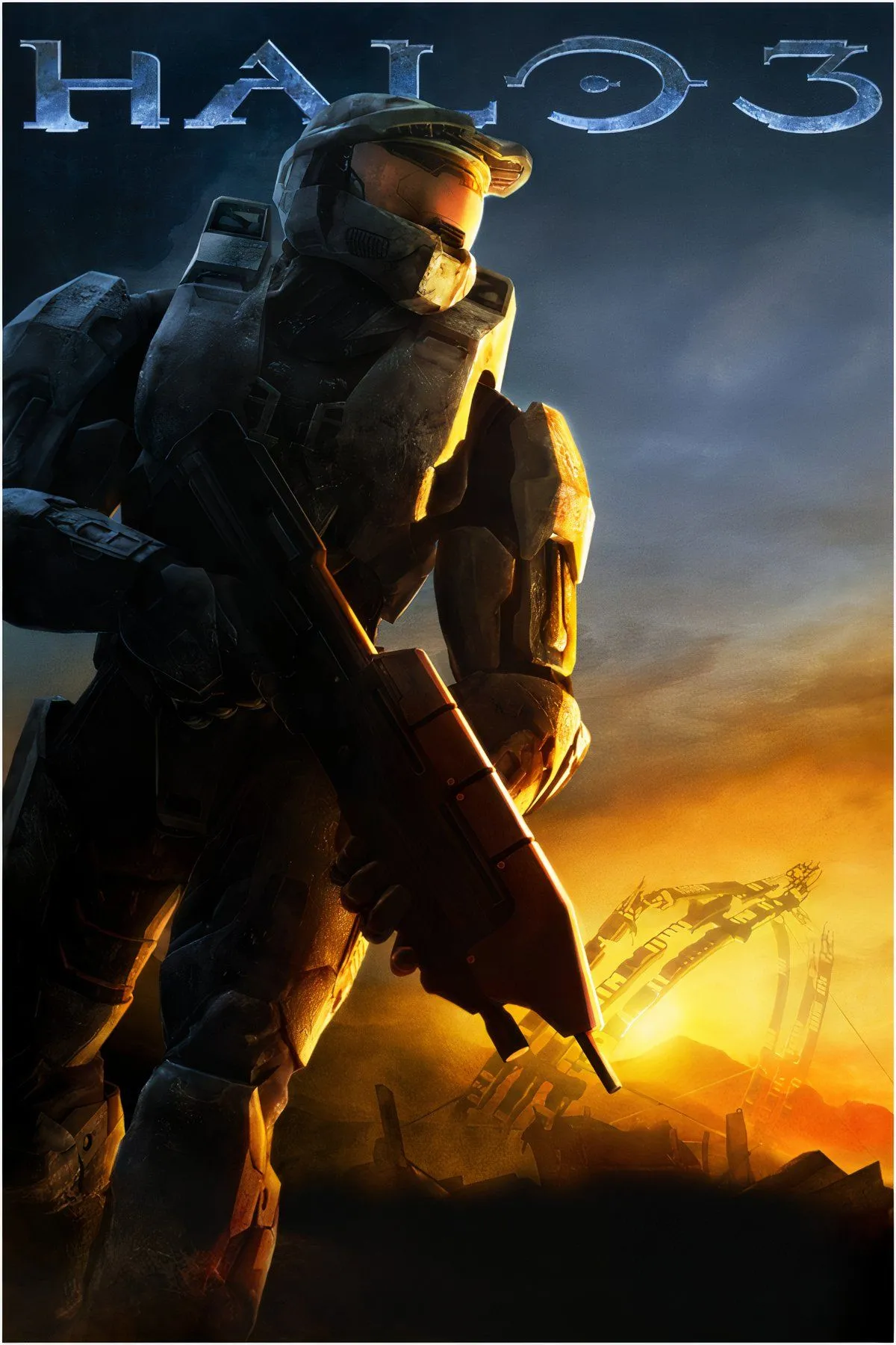 Master Chief trong Halo 3 đang chiến đấu, thể hiện đồ họa và hành động đặc trưng của dòng game.
