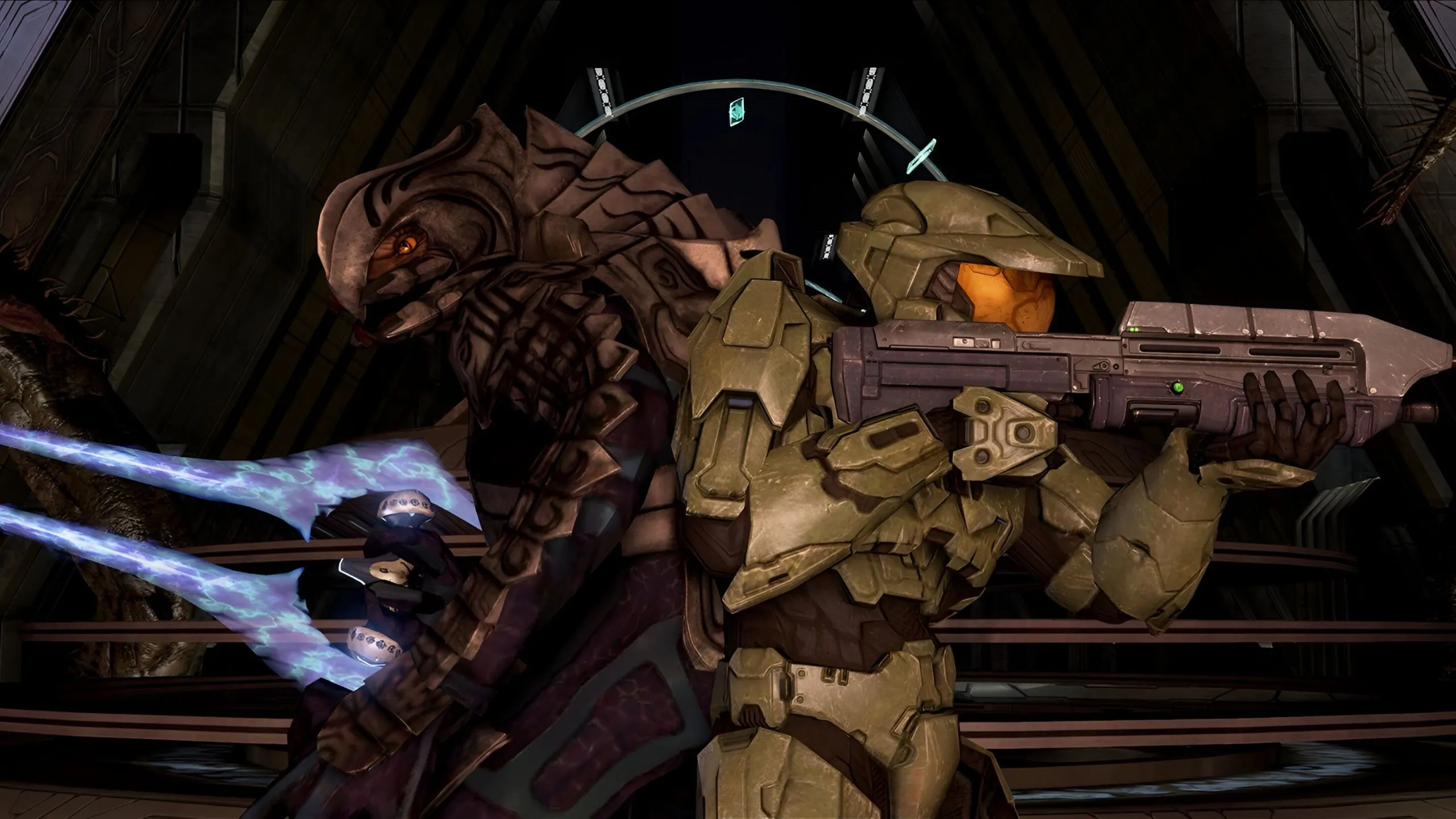 Master Chief và The Arbiter trong chế độ co-op của Halo 3