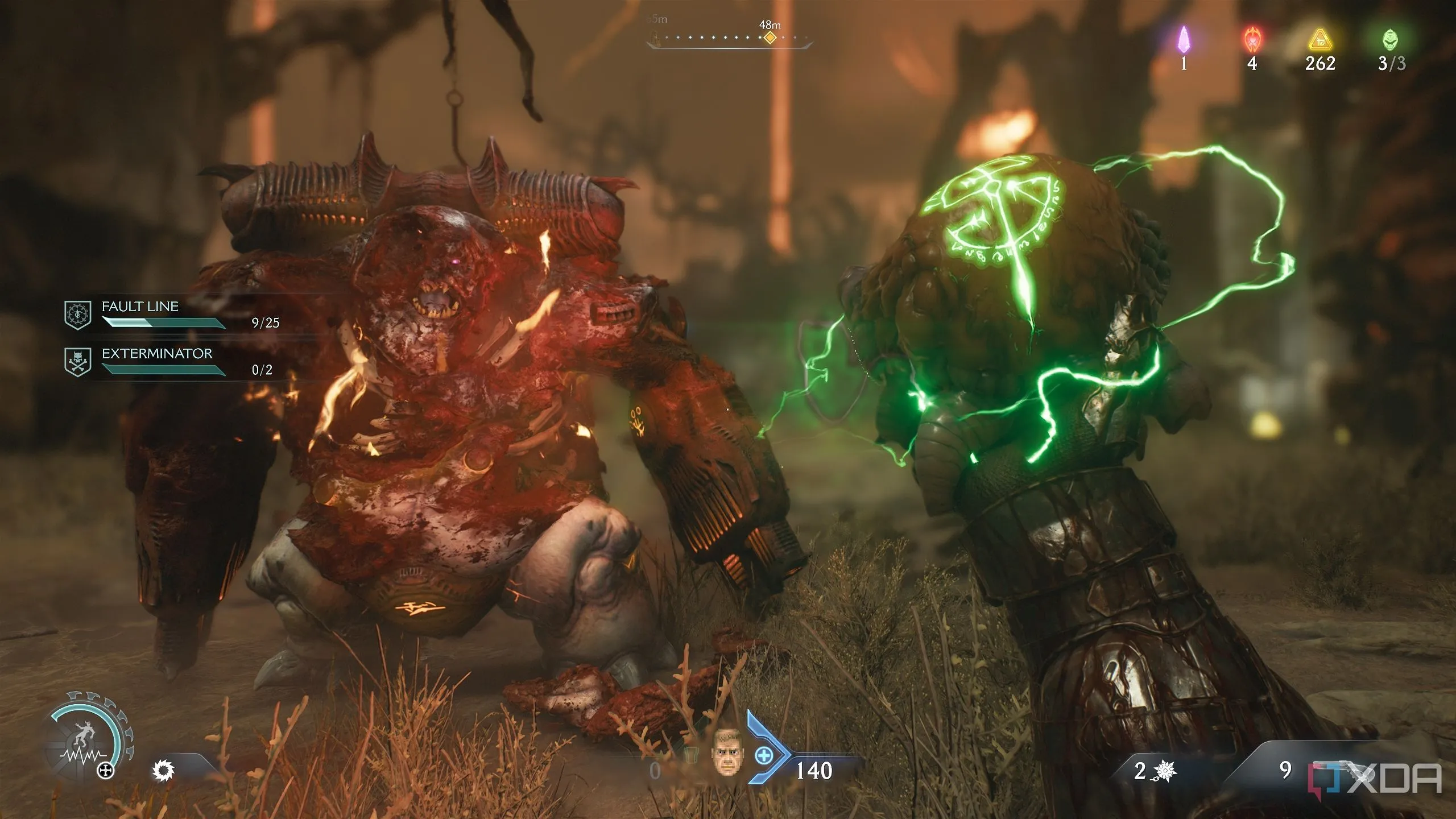 Max armor Demonic Essence trong Doom The Dark Ages Chapter 10