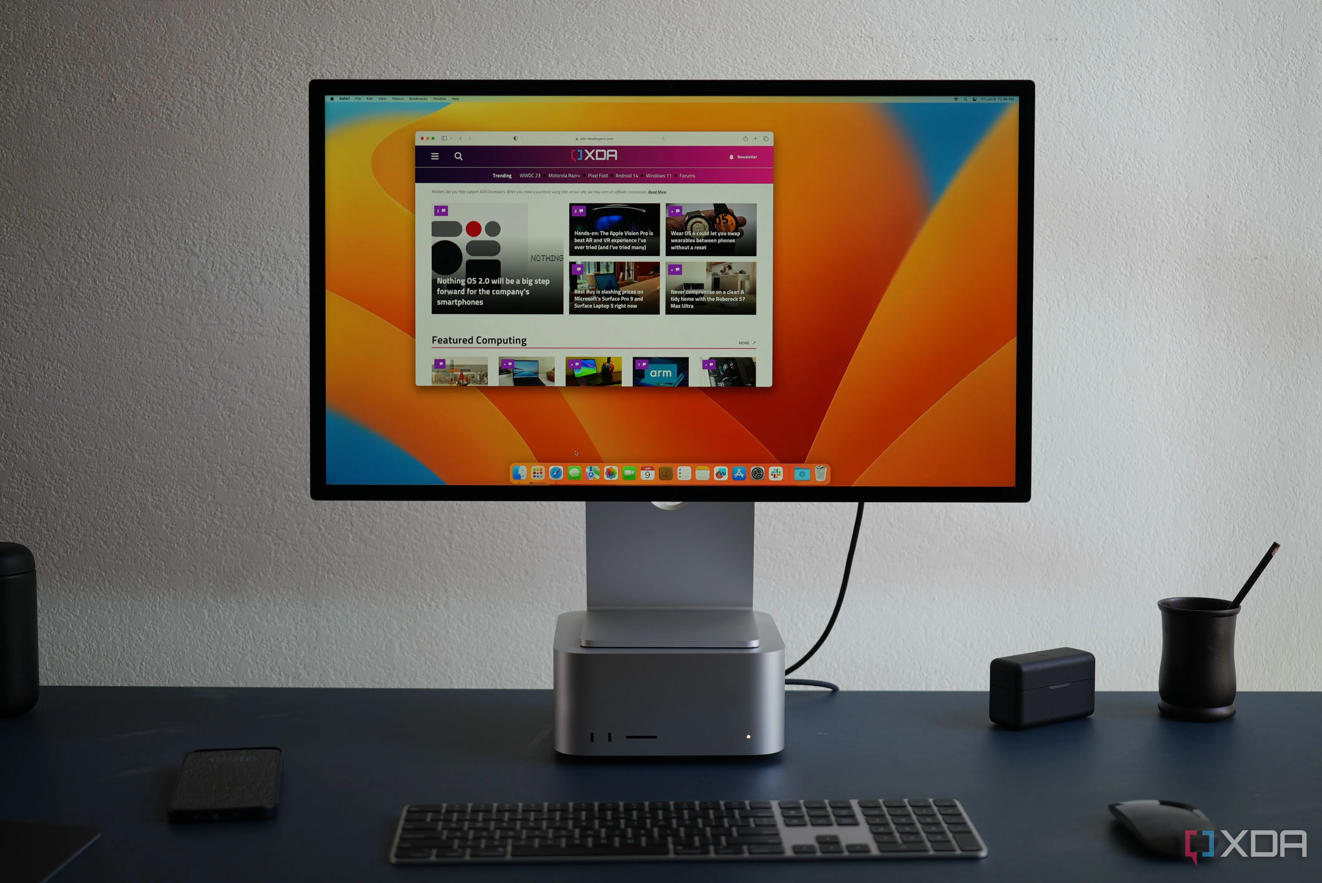 Máy tính Mac Studio với chip M2 Ultra, đại diện cho thiết bị cá nhân cần bảo mật dữ liệu