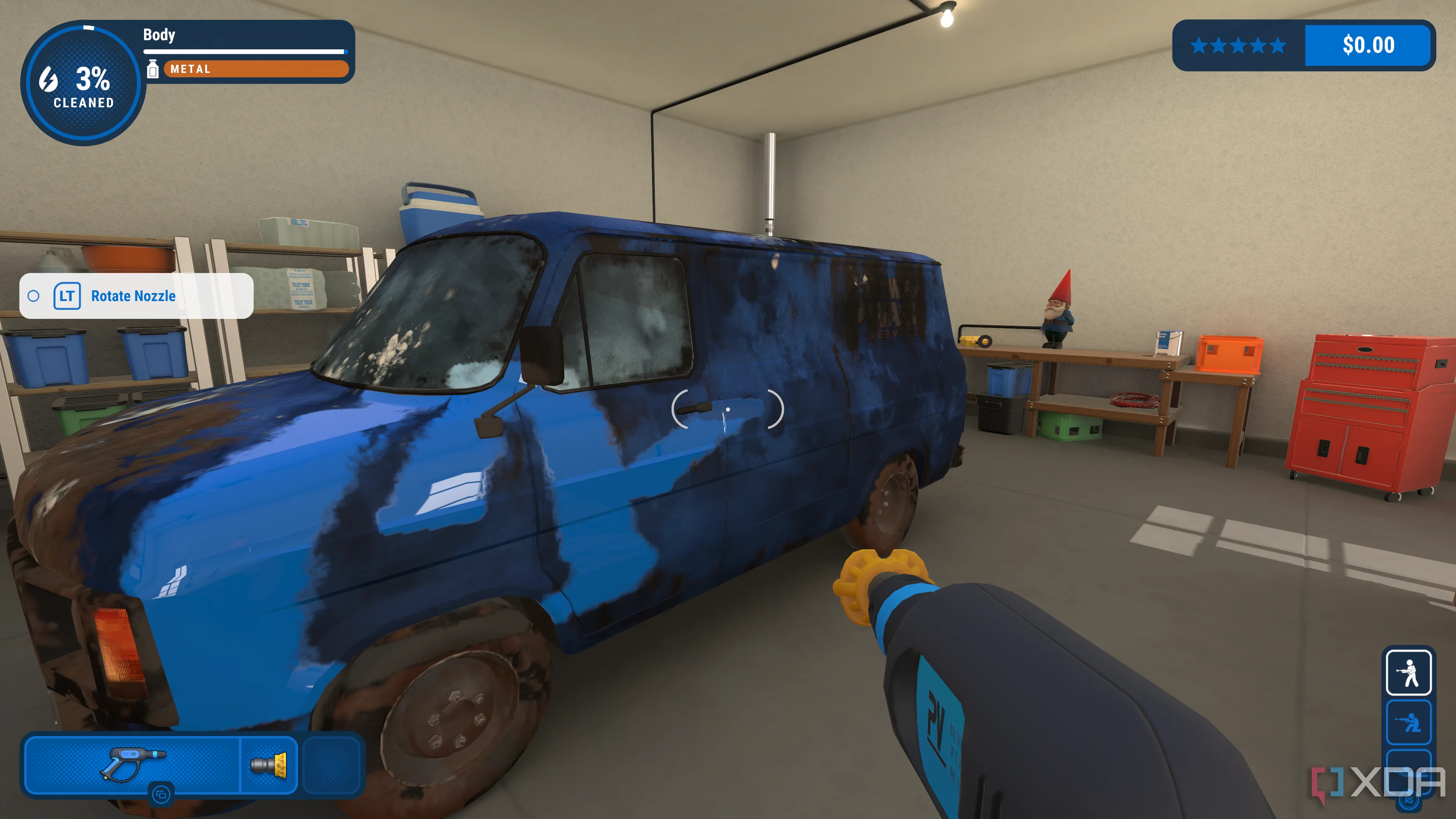 Minh họa gameplay PowerWash Simulator với cảnh rửa xe van, một tựa game gây sốt văn hóa.