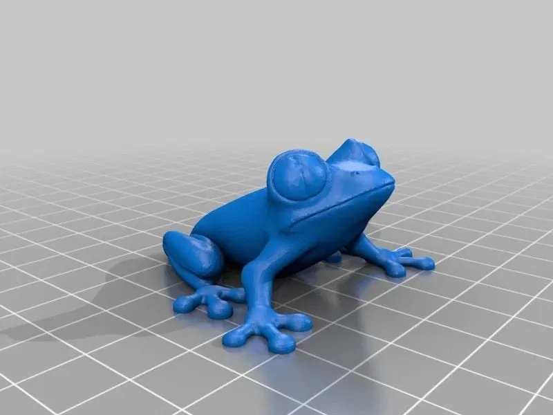 Mô hình ếch cây để kiểm tra khả năng in các đường cong và vượt góc (overhang) của máy in 3D
