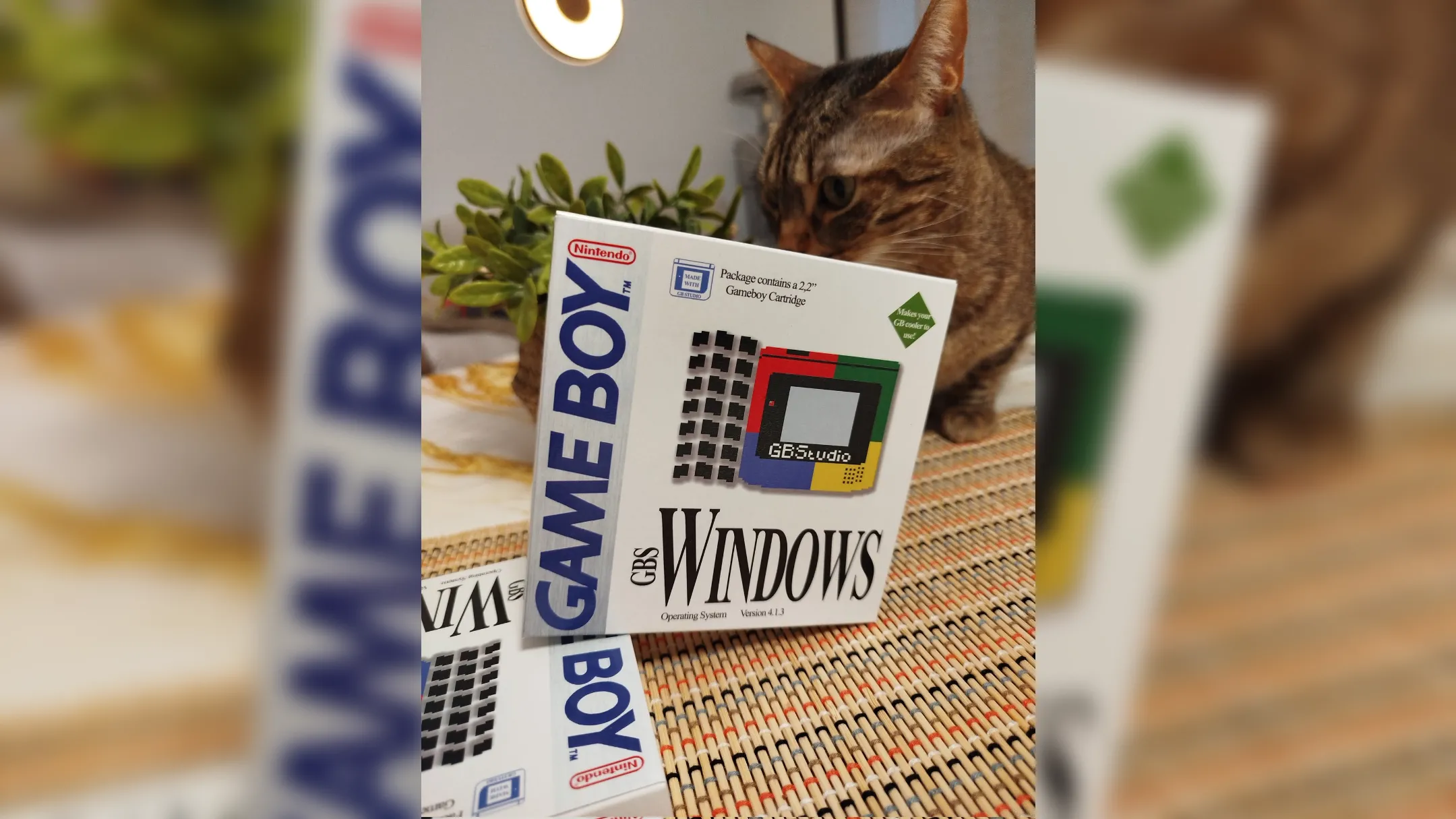 Mô phỏng giao diện Windows 3.1 trên Game Boy thông qua phần mềm giả lập, thể hiện sự sáng tạo của cộng đồng game thủ retro.