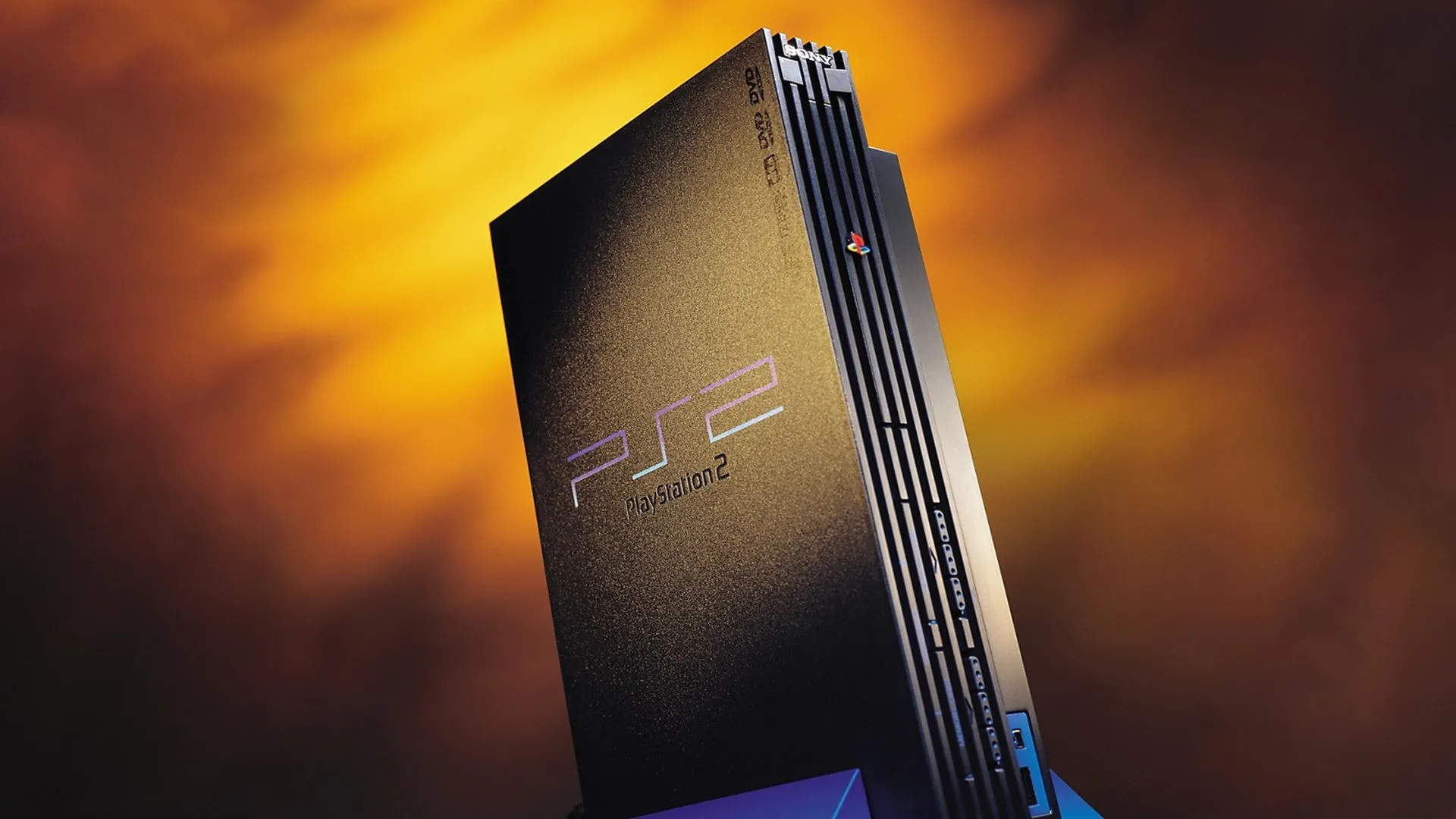 Một bức ảnh cận cảnh máy console PlayStation 2, một biểu tượng của ngành công nghiệp game
