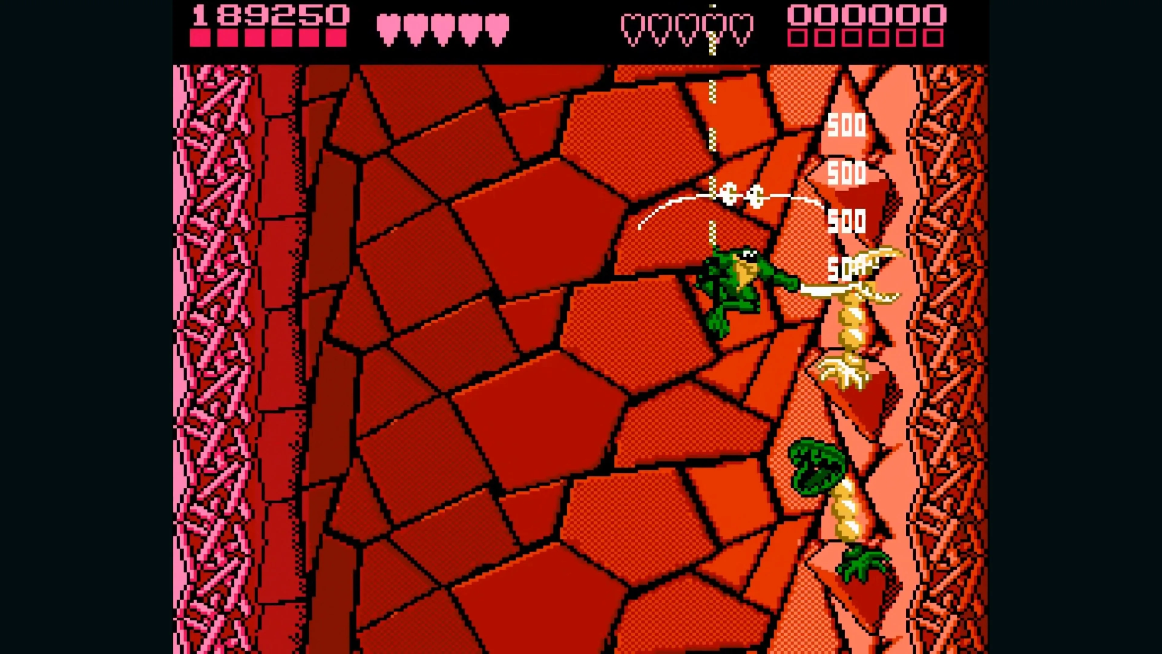 Một cảnh gameplay của Battletoads với các nhân vật đang chiến đấu