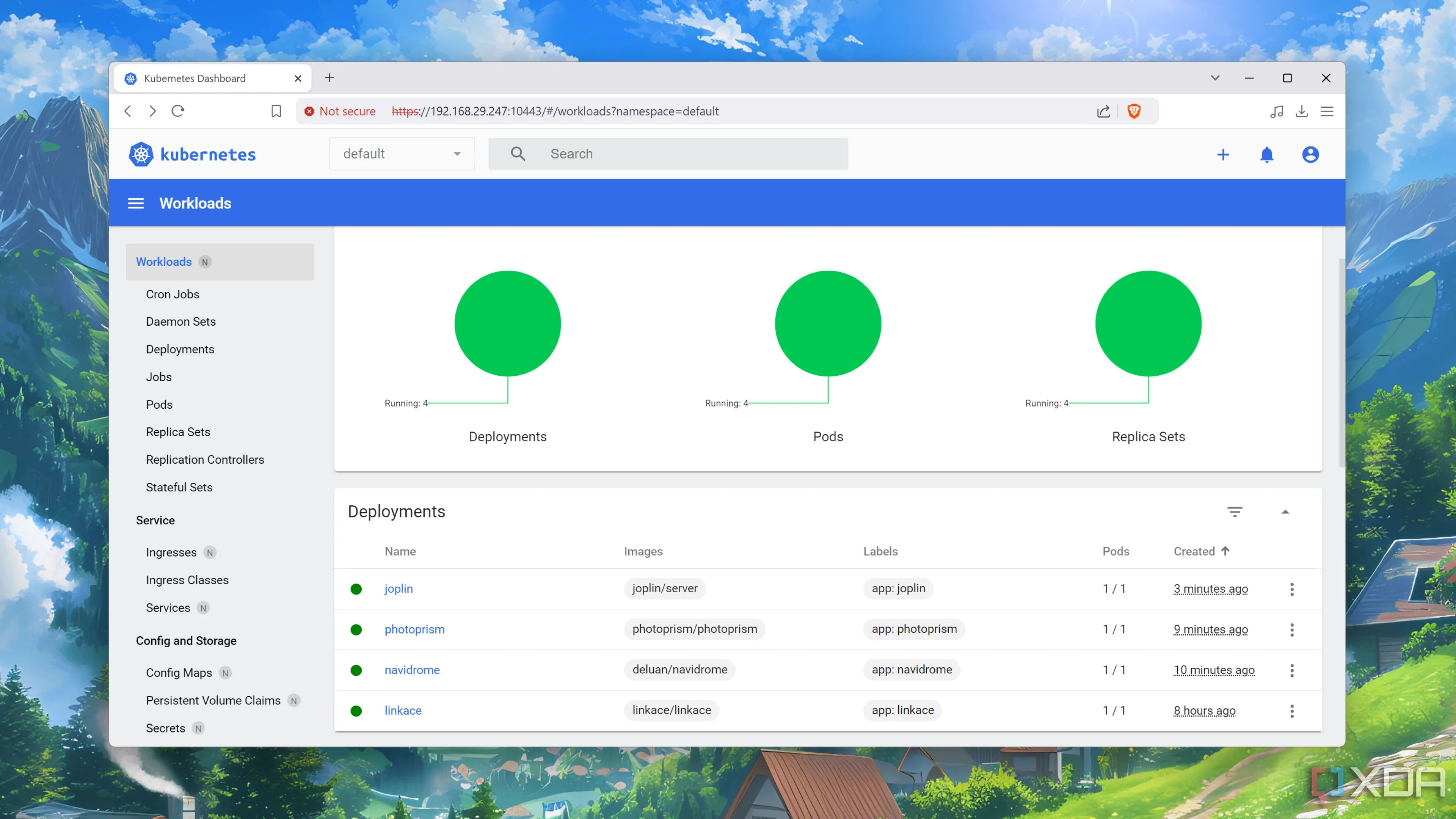 Một cụm Kubernetes đang chạy trên các thiết bị Raspberry Pi, thể hiện khả năng orchestration của Podman và K8s