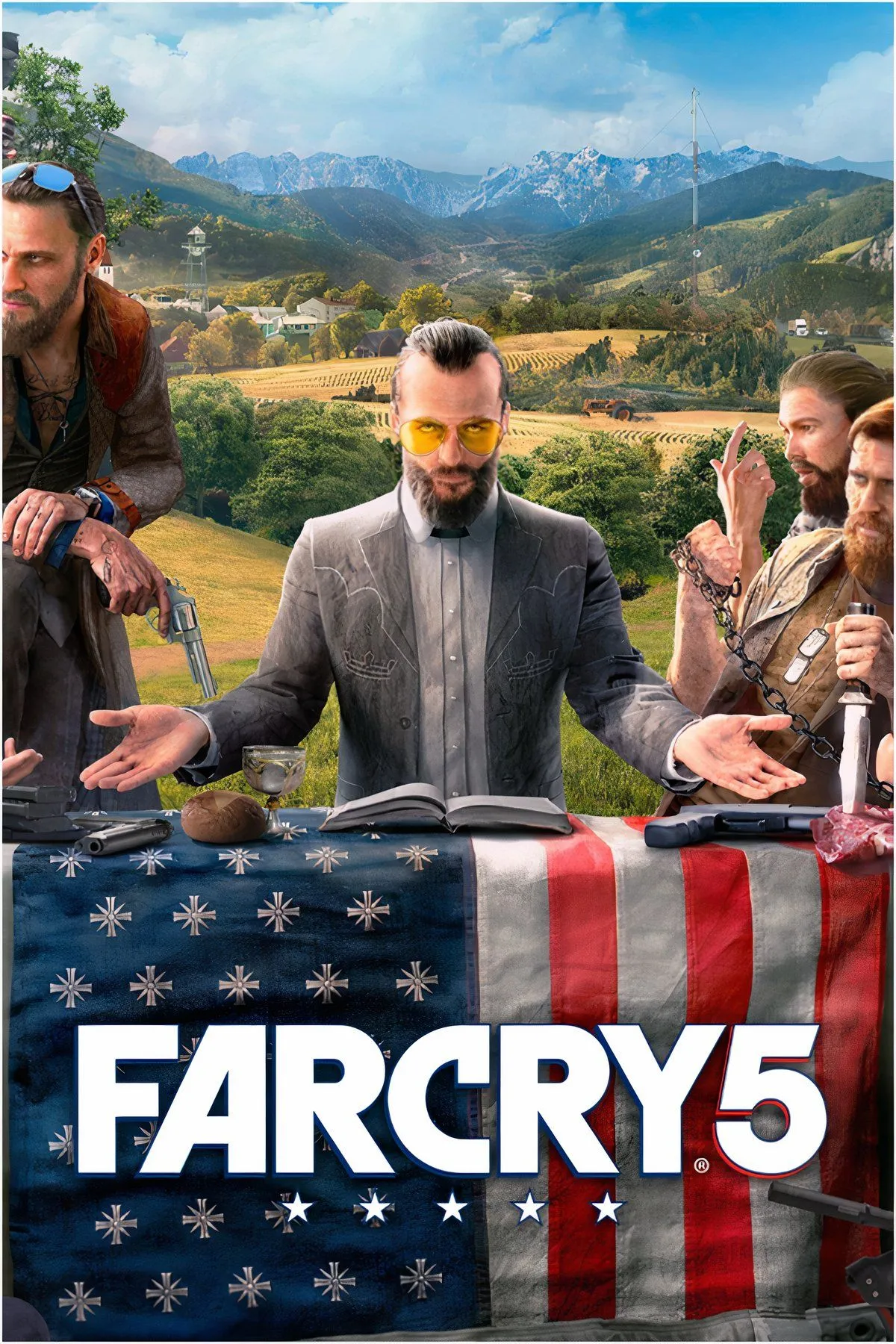 Một khung cảnh từ Far Cry 5, nơi người chơi thường xuyên bị bắt cóc