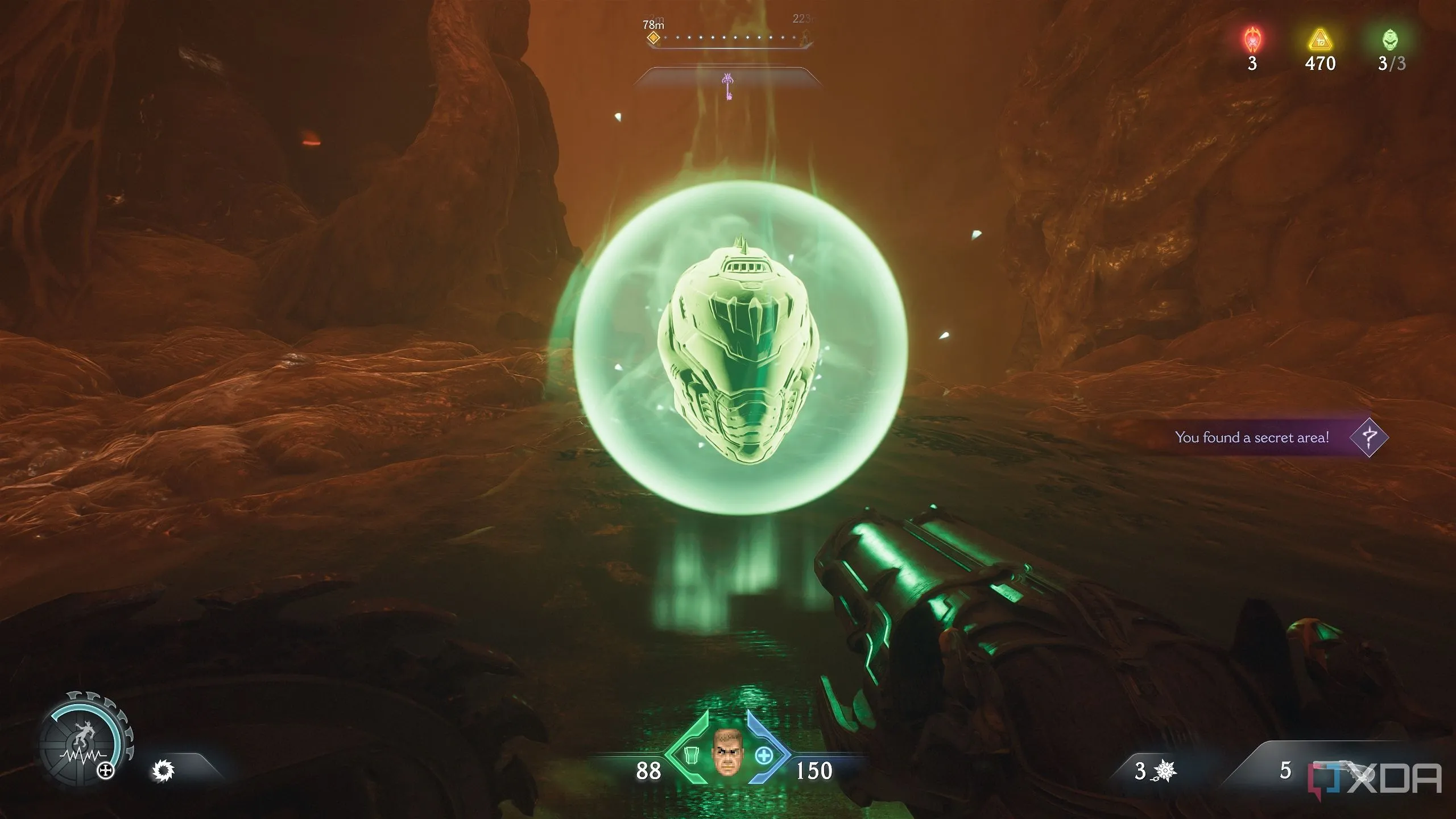 Một Life Sigil trong khu vực bí mật 10 của Doom The Dark Ages Chapter 10