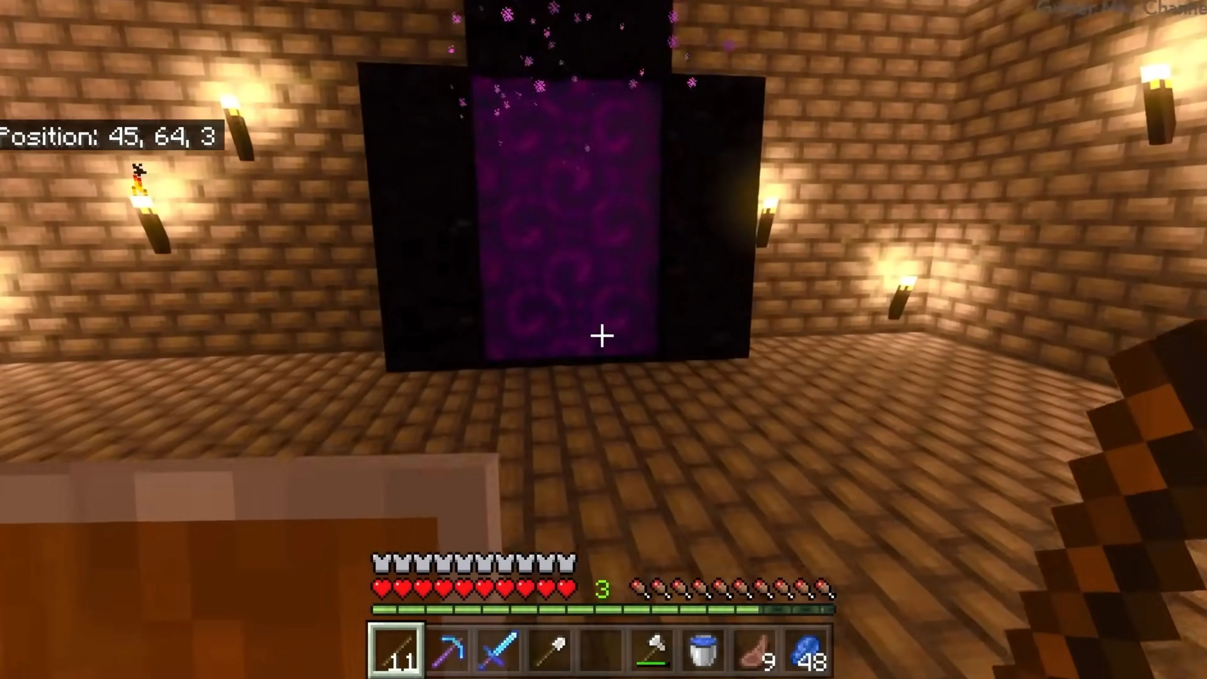 Một trang trại nuôi trồng và chăn nuôi đơn giản trong thế giới khối Minecraft