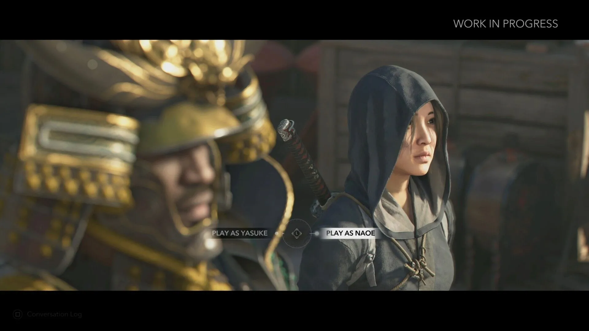 Naoe di chuyển nhanh nhẹn qua mái nhà trong bối cảnh Nhật Bản phong kiến của Assassin's Creed Shadows