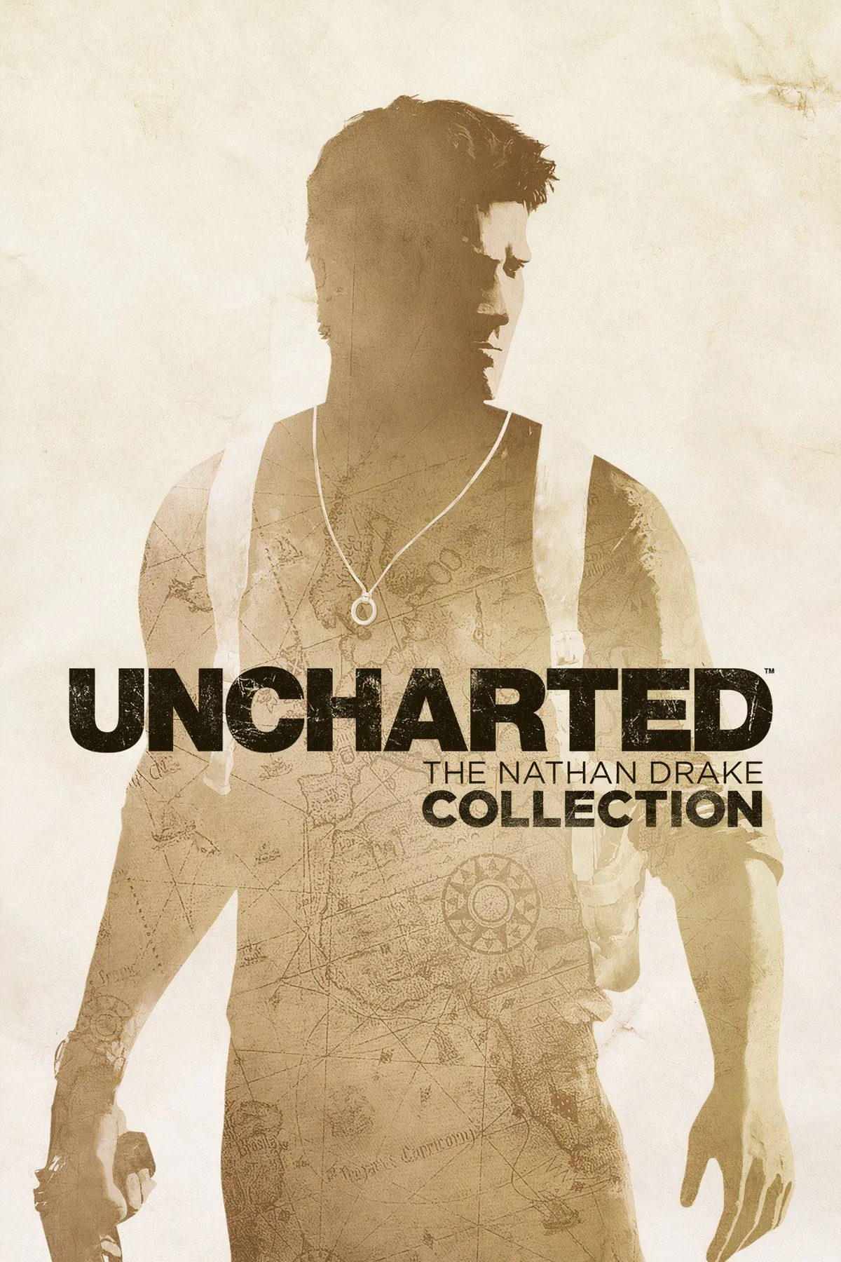 Nathan Drake treo mình giữa không trung trong một cảnh hành động đầy kịch tính từ Uncharted
