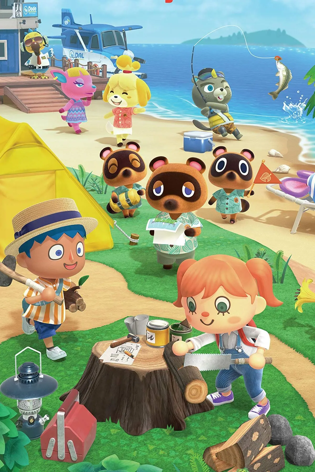 Người chơi tương tác trong thế giới của Animal Crossing: New Horizons