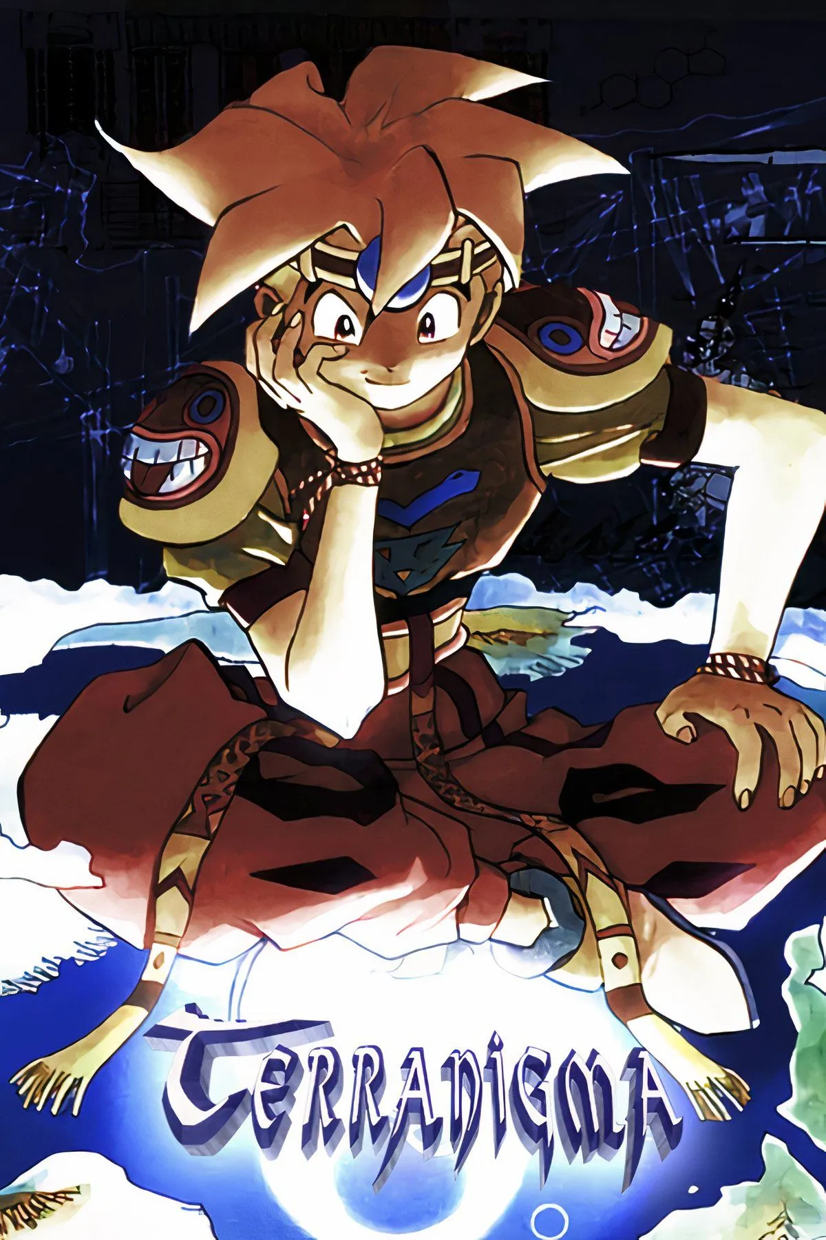 Nhân vật chính Ark chiến đấu trong tựa game Action RPG Terranigma trên SNES