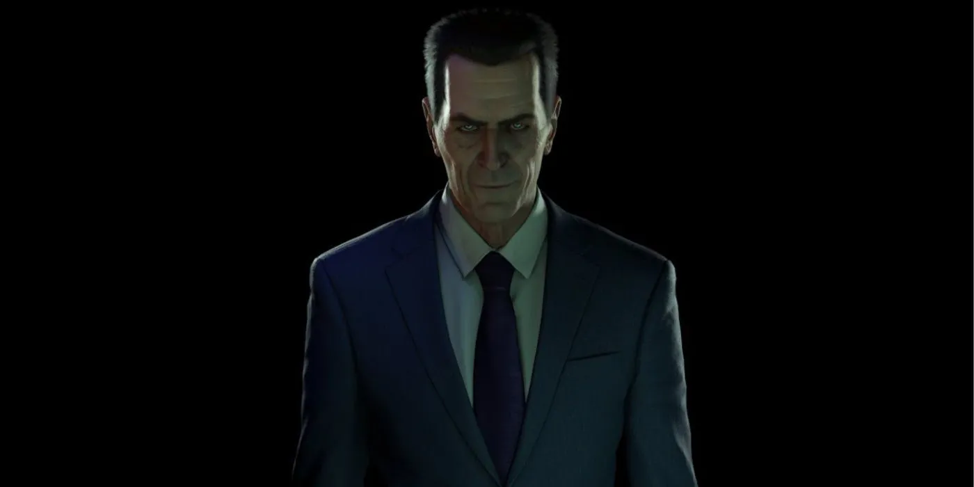 Nhân vật G-Man trong một tựa game Half-Life, biểu tượng cho sức mạnh đồ họa của series