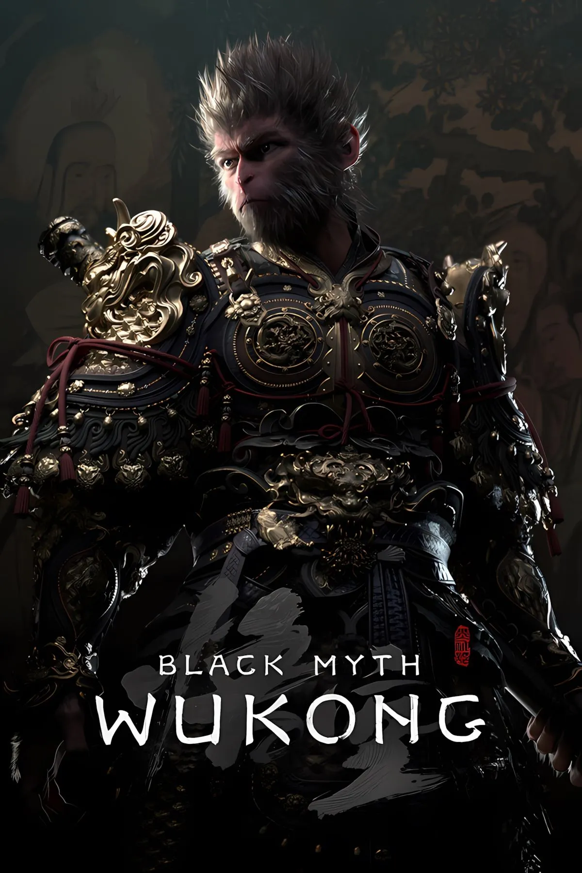 Nhân vật Tôn Ngộ Không trong game Black Myth Wukong với đồ họa Unreal Engine 5