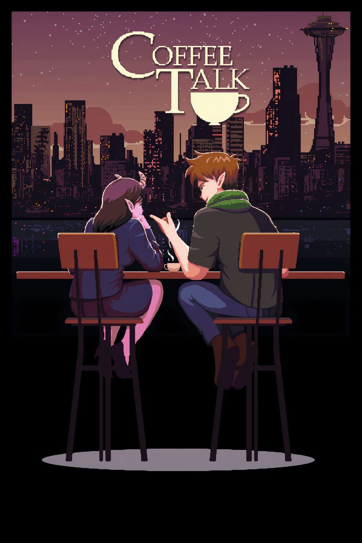 Nhân vật trong game Coffee Talk đang pha chế đồ uống