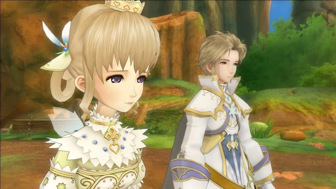 Nhân vật trong game Eternal Sonata với phong cách đồ họa anime đặc trưng, thể hiện thế giới kỳ ảo