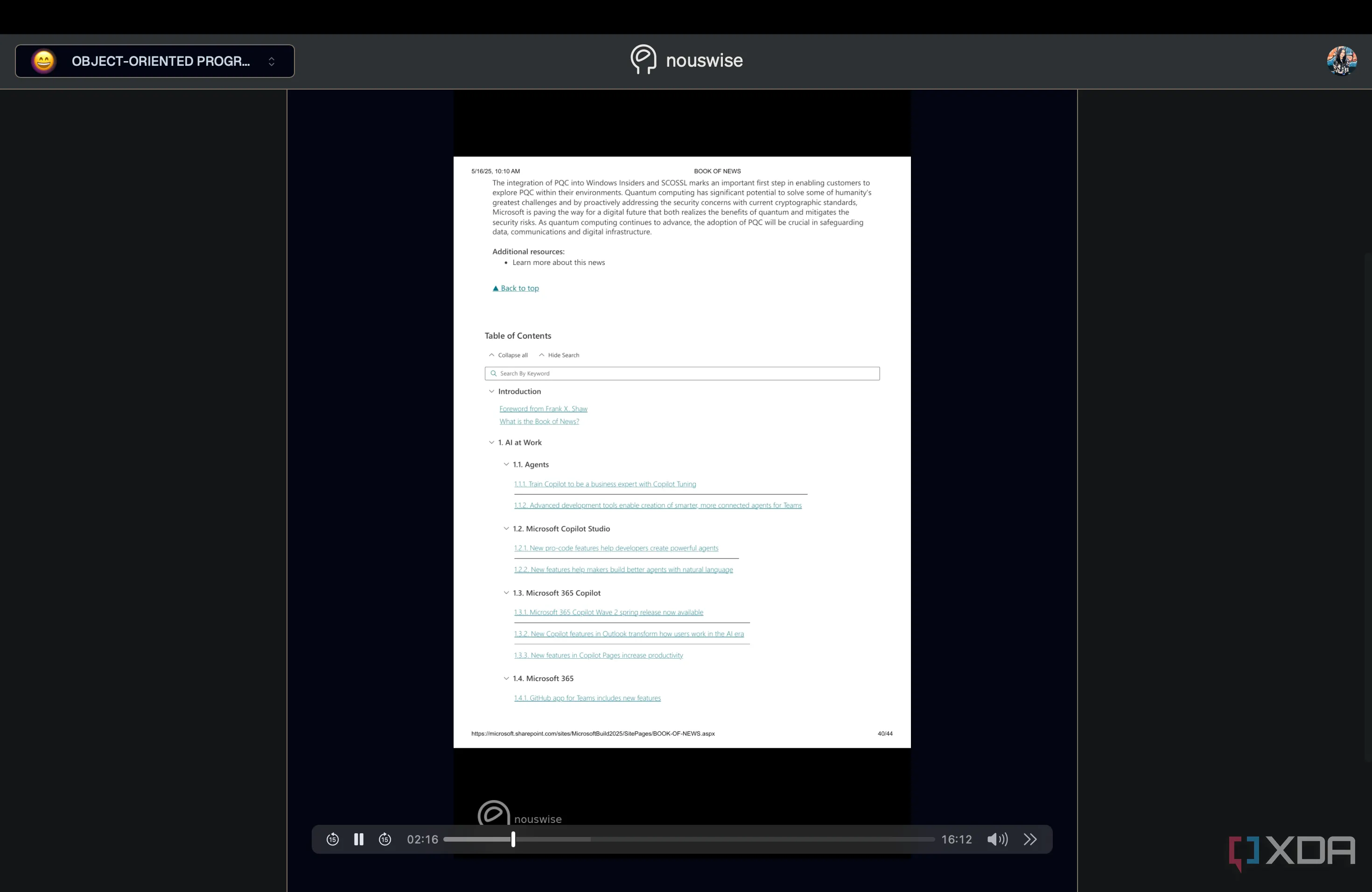 Nouswise AI tạo podcast về tin tức công nghệ