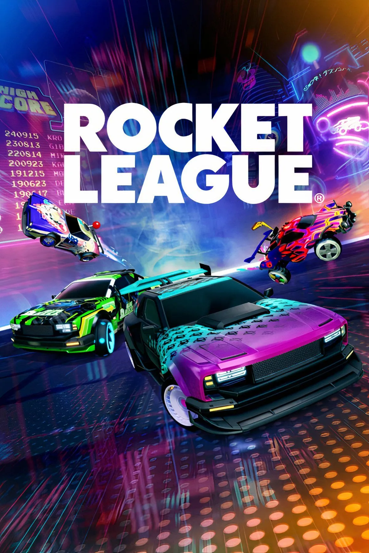 Pha ghi bàn ngoạn mục của xe ô tô trong game bóng đá xe hơi Rocket League