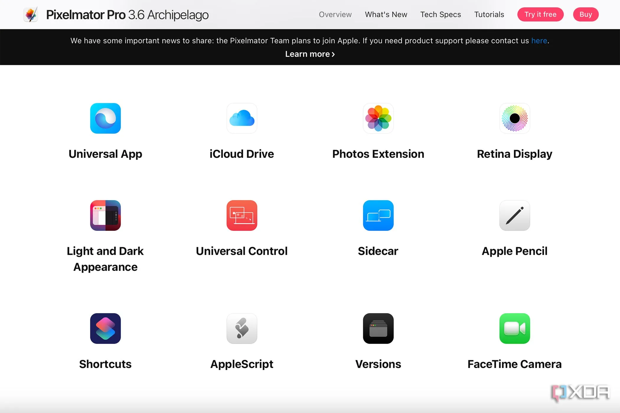 Pixelmator Pro và khả năng tương thích với phần mềm Apple