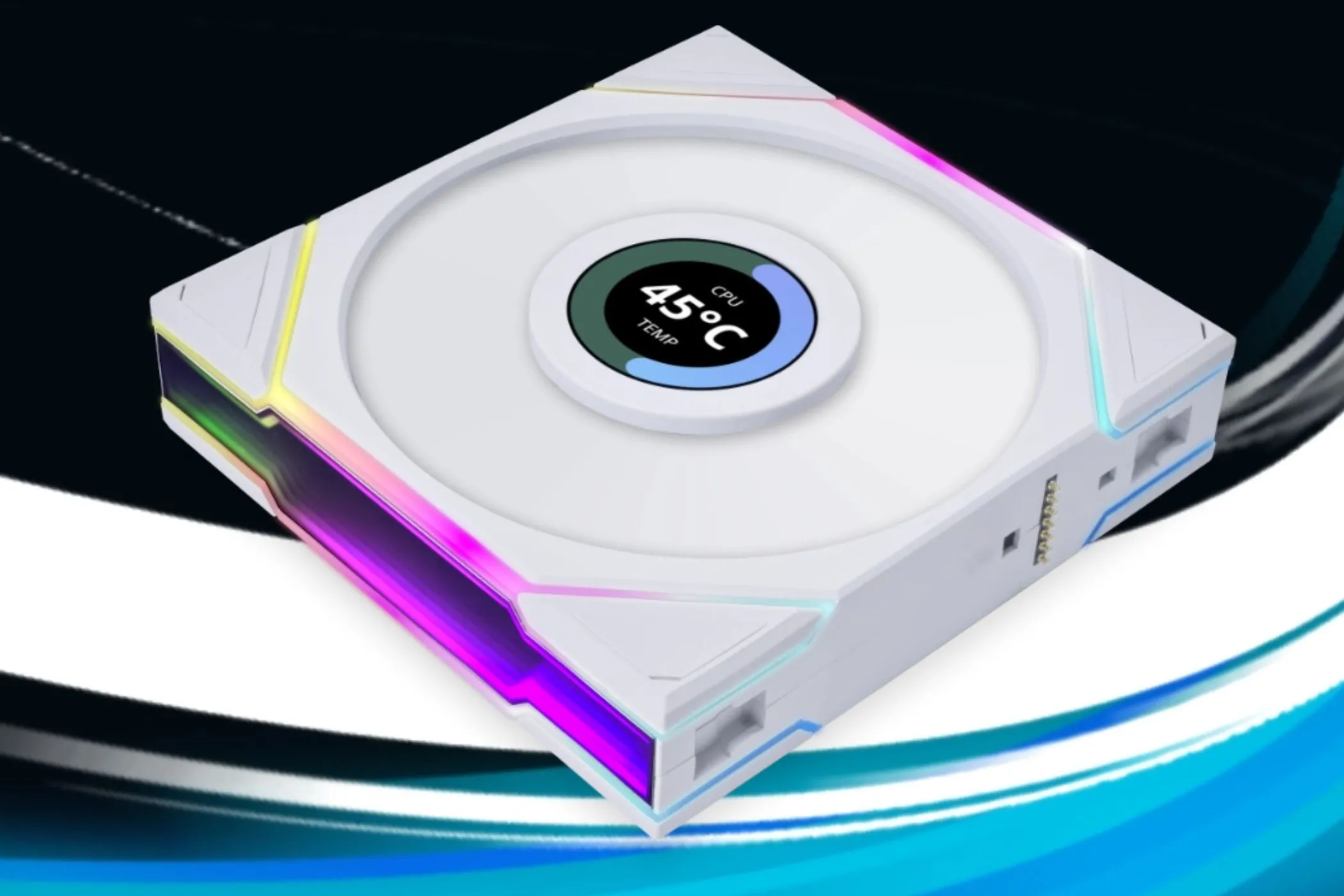 Quạt tản nhiệt case Lian Li UNI Fan TL LCD với màn hình tích hợp, biểu tượng của xu hướng LCD trên linh kiện PC