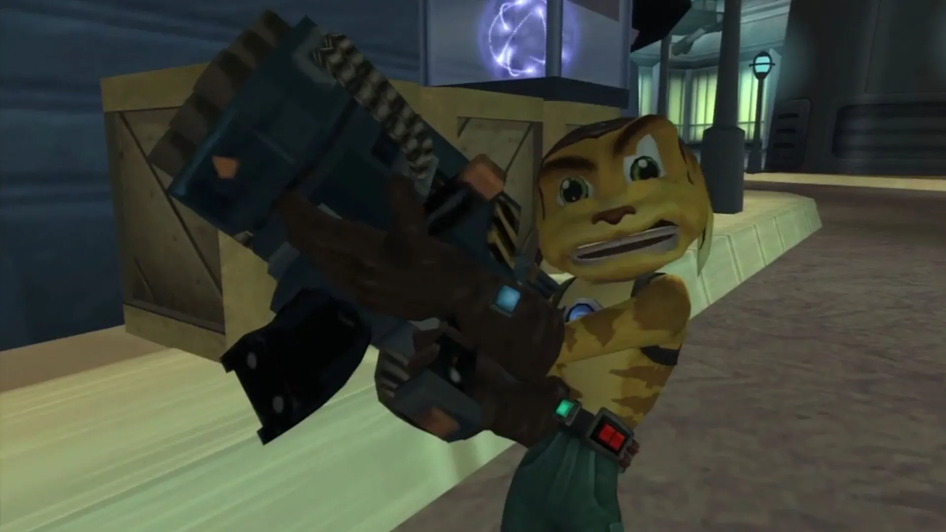 Ratchet cầm khẩu RYNO, vũ khí hủy diệt trong series Ratchet &amp; Clank