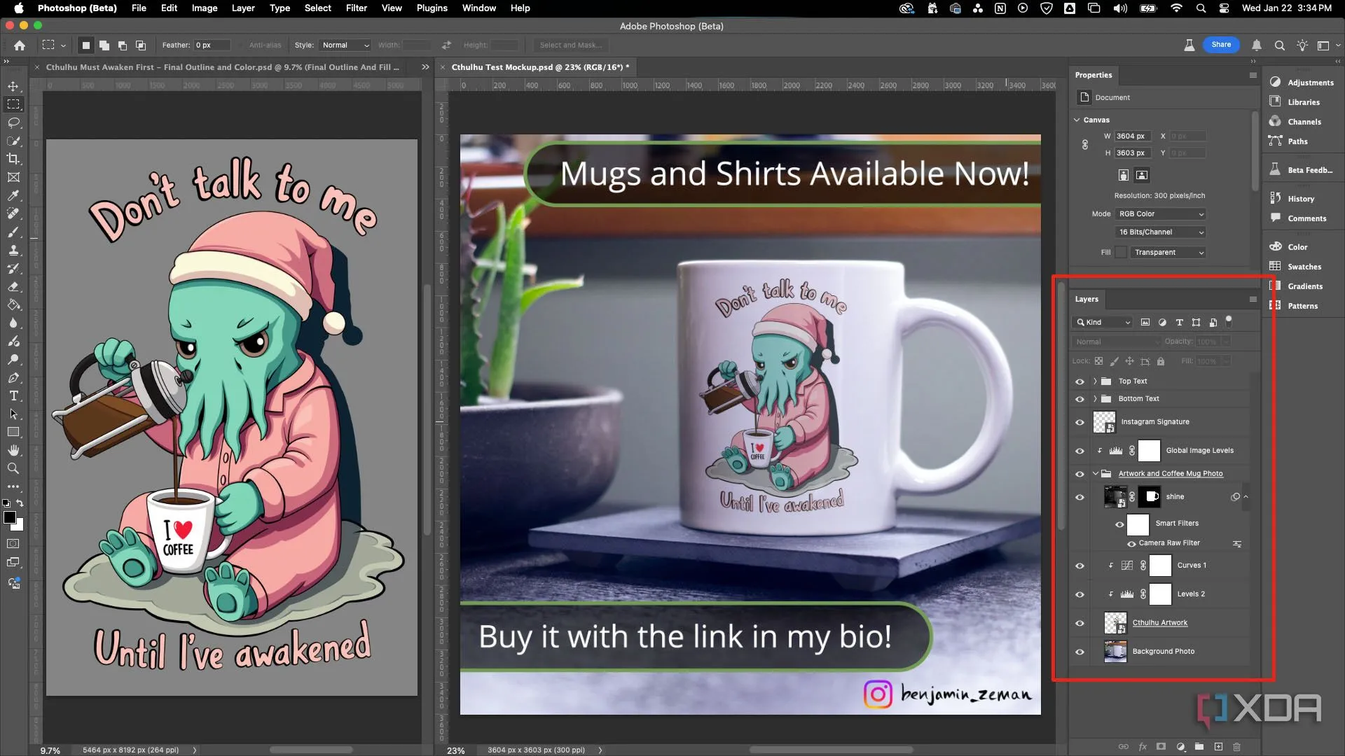 Sắp xếp layer Photoshop với nhóm và đặt tên layer