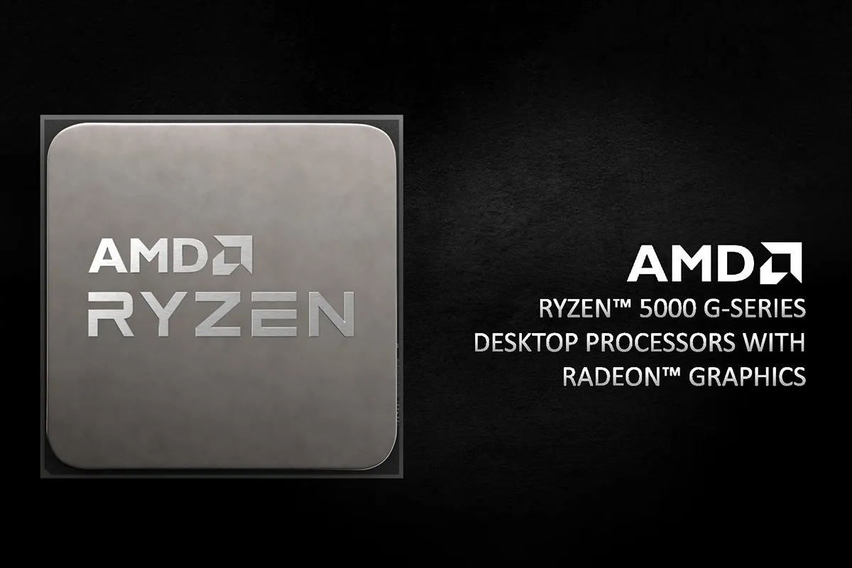 Slide giới thiệu các tính năng của AMD Ryzen 5000G với đồ họa tích hợp