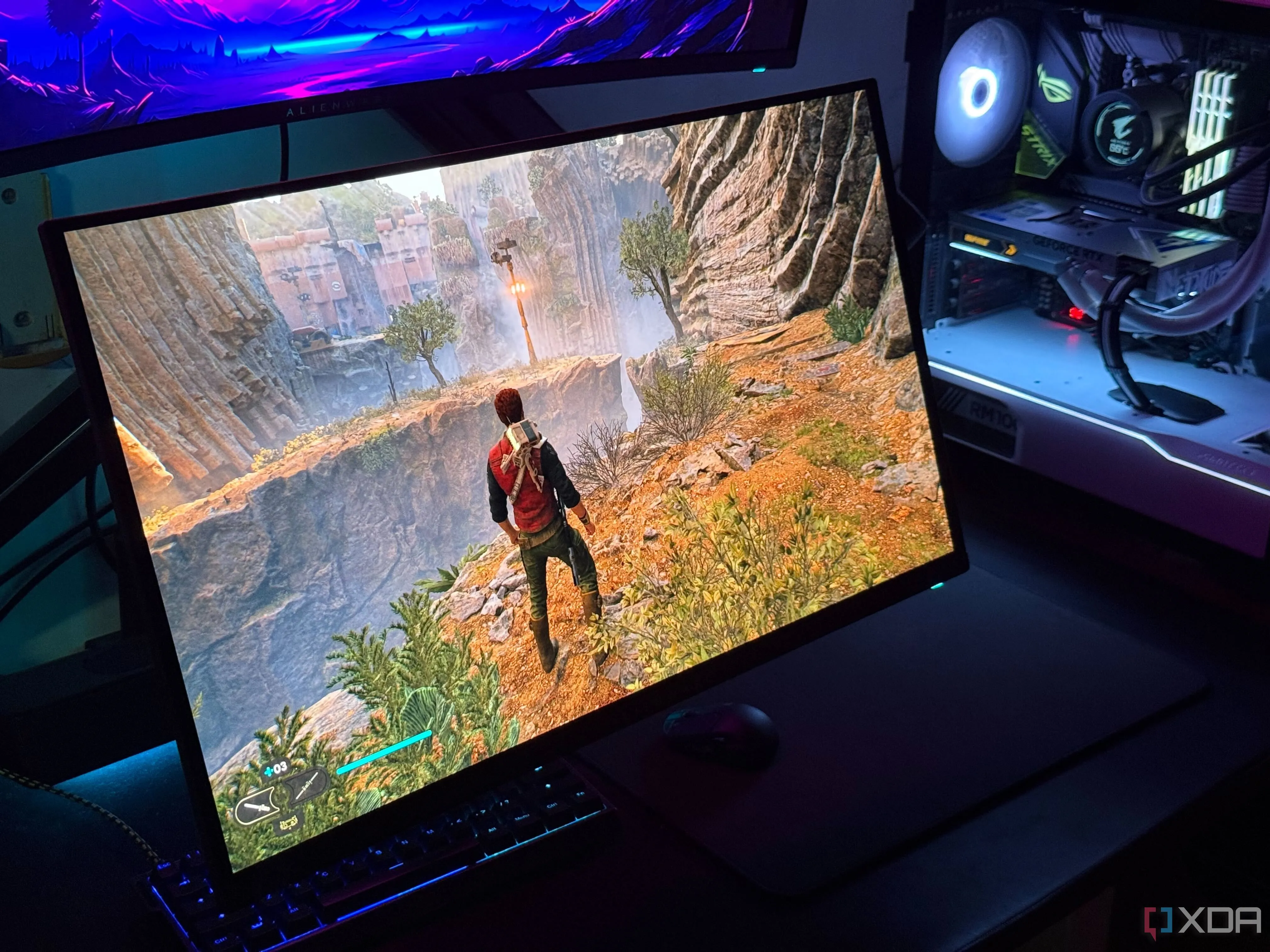 Star Wars Jedi Survivor trên màn hình chơi game OLED