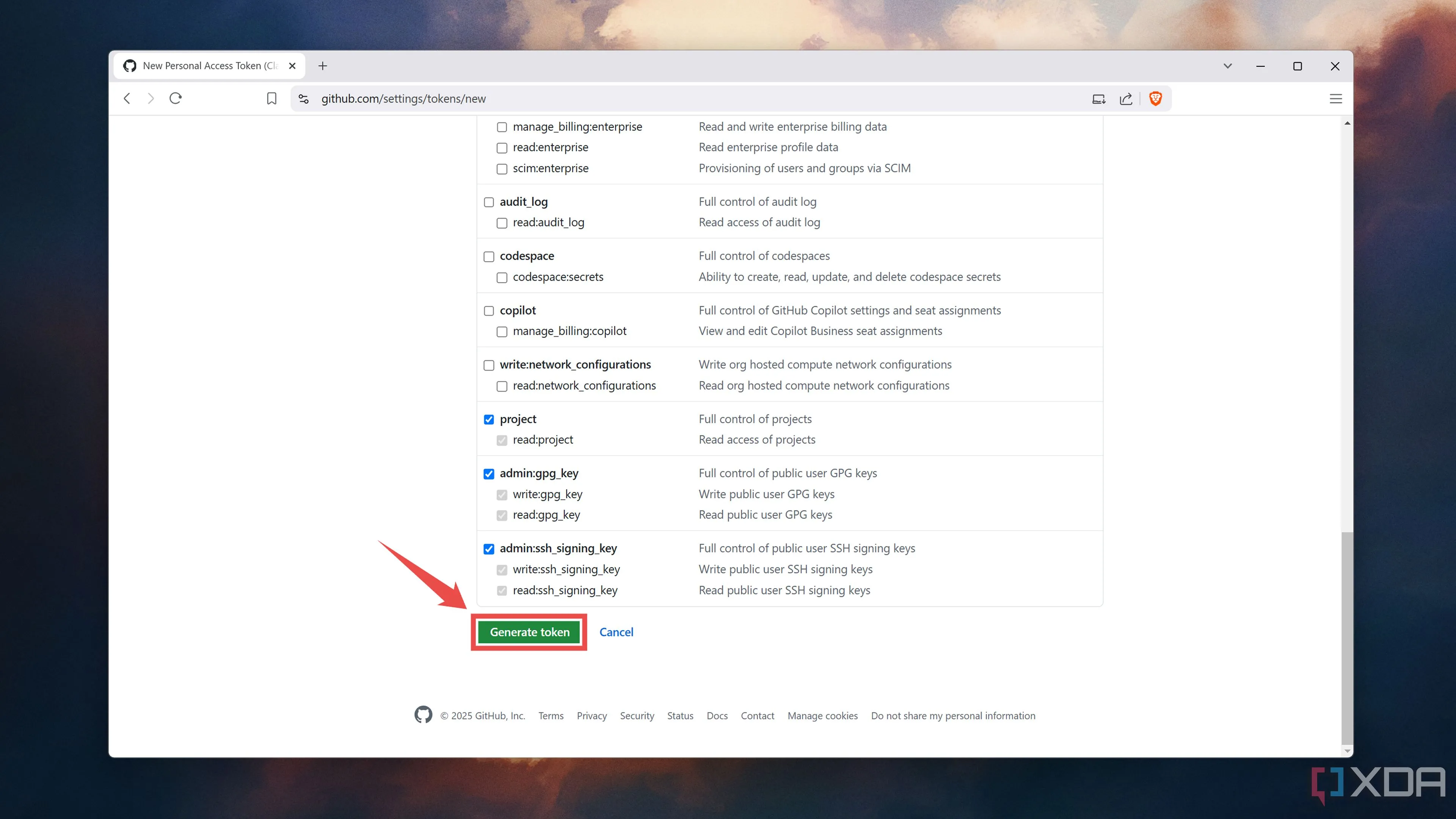 Tạo Personal Access Token trên GitHub và sao chép để sử dụng với Obsidian