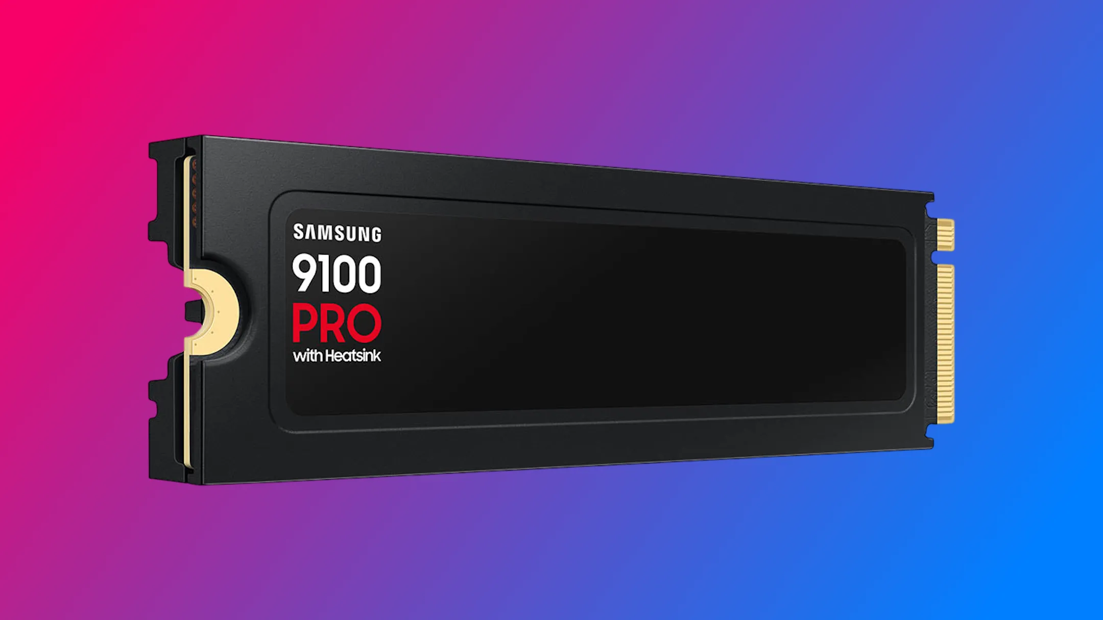 Thân hình ổ cứng SSD Samsung 9100 Pro với các linh kiện bên trong