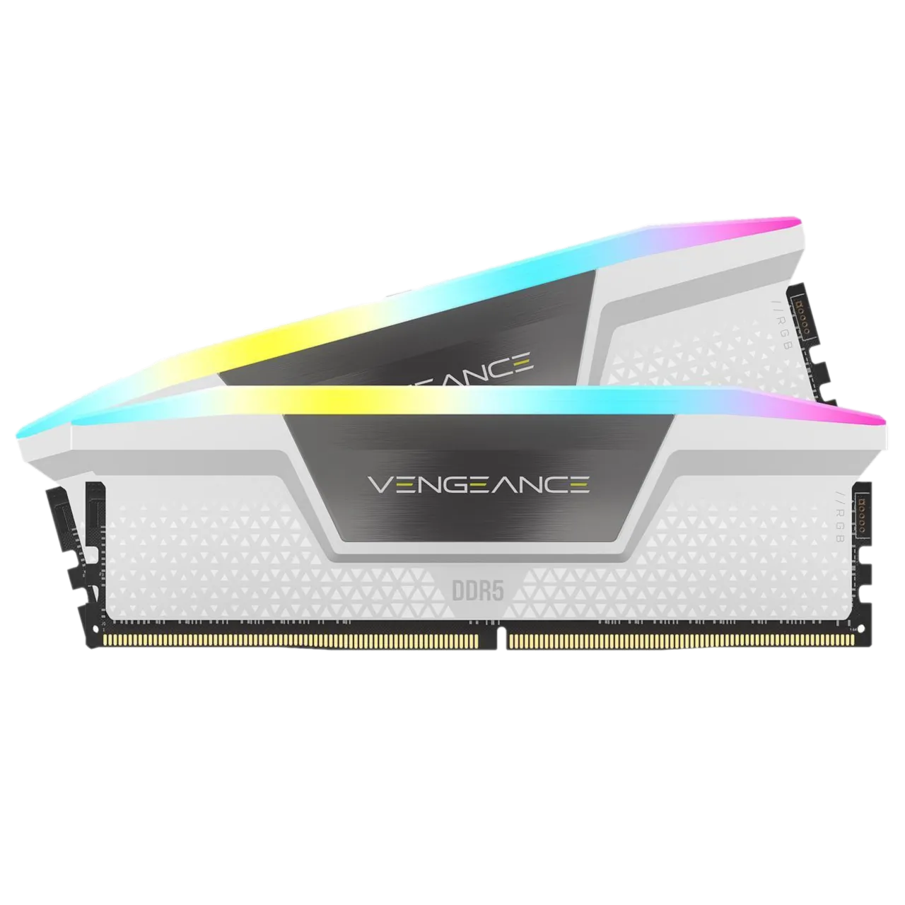 Thanh RAM DDR5 Corsair Vengeance RGB 6000 CL30 32GB màu trắng, tối ưu độ trễ CAS