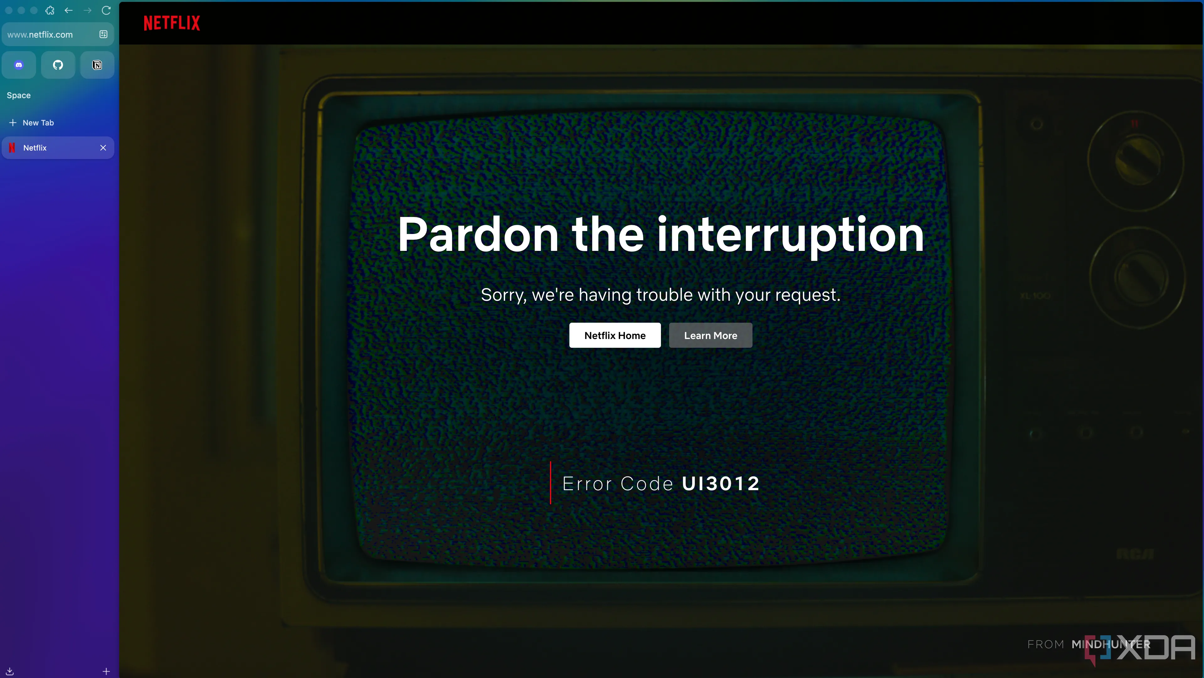 Thông báo lỗi khi phát video Netflix trên Zen Browser do thiếu hỗ trợ Widevine DRM