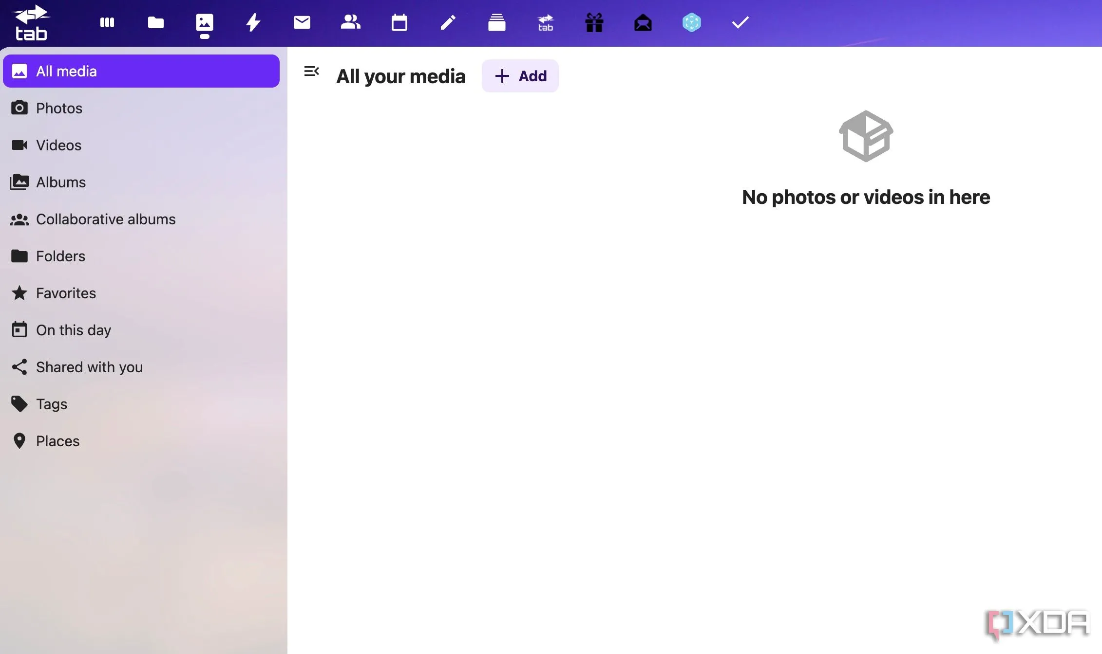 Thư viện ảnh Nextcloud hiển thị các album và tính năng quản lý media nâng cao