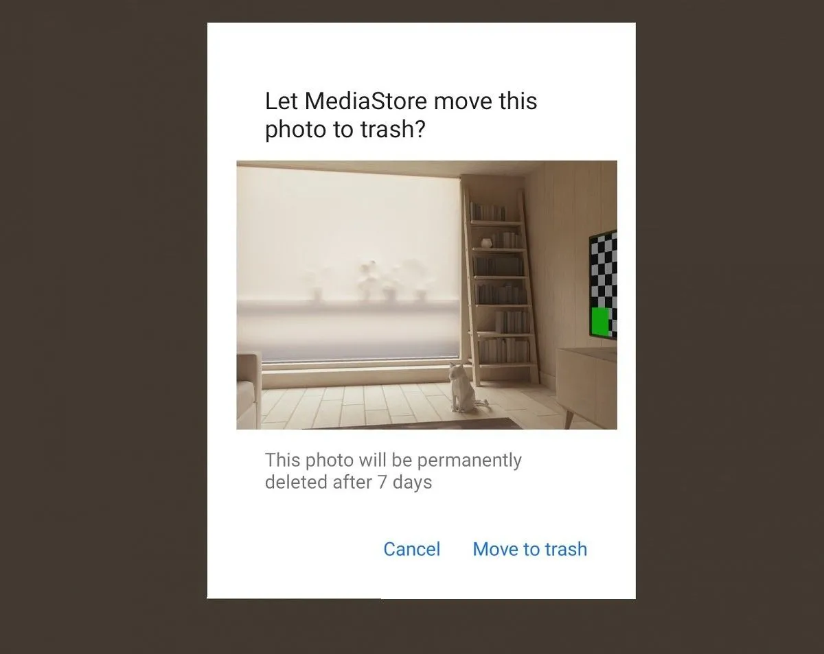 Thùng rác ẩn trên Android 11 để phục hồi ảnh và video