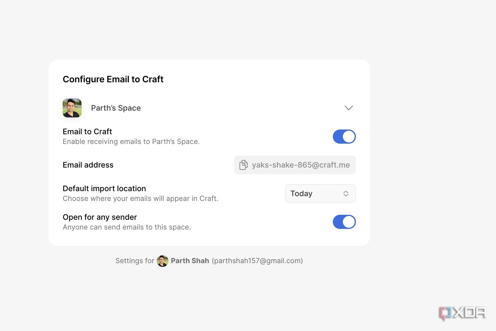 Tích hợp Email to Craft giúp lưu trữ thông tin từ hộp thư điện tử