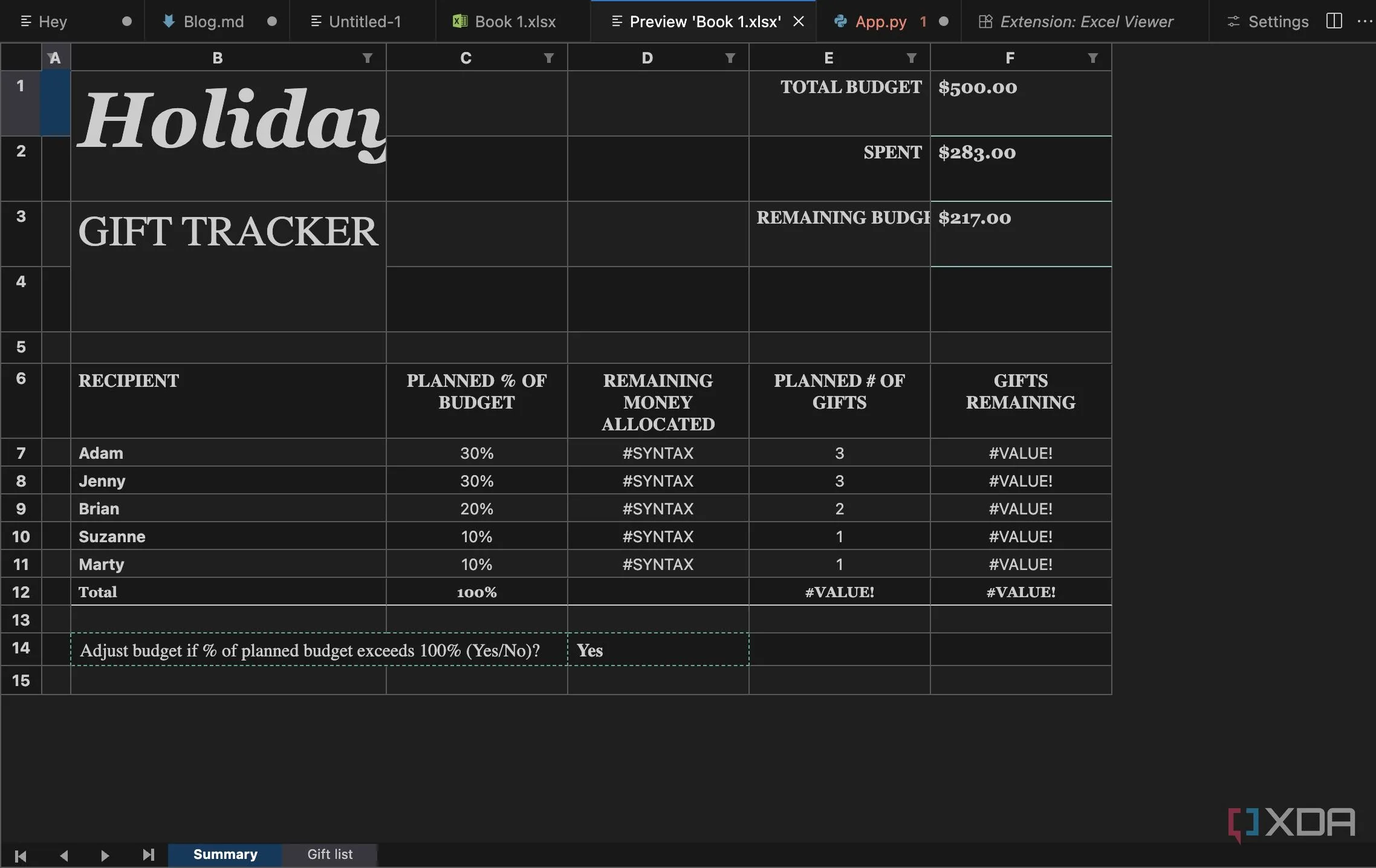 Tiện ích Excel Viewer hiển thị bảng dữ liệu CSV trực tiếp trong Visual Studio Code, cho phép xem và chỉnh sửa dữ liệu tiện lợi.