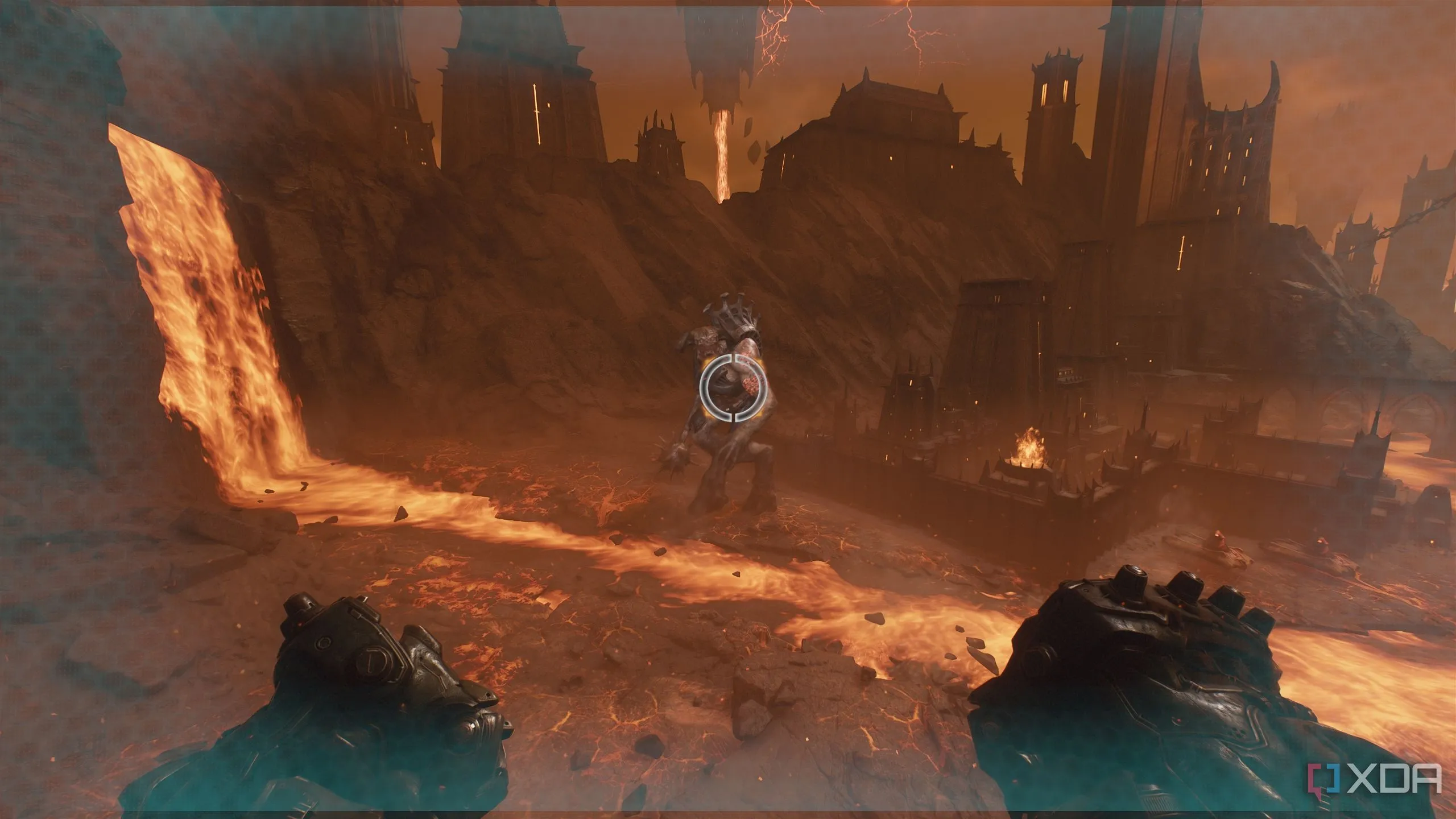 Titan đầu tiên trong Chương 11 của Doom The Dark Ages đứng sừng sững, chờ đợi thử thách Perfect Dodge