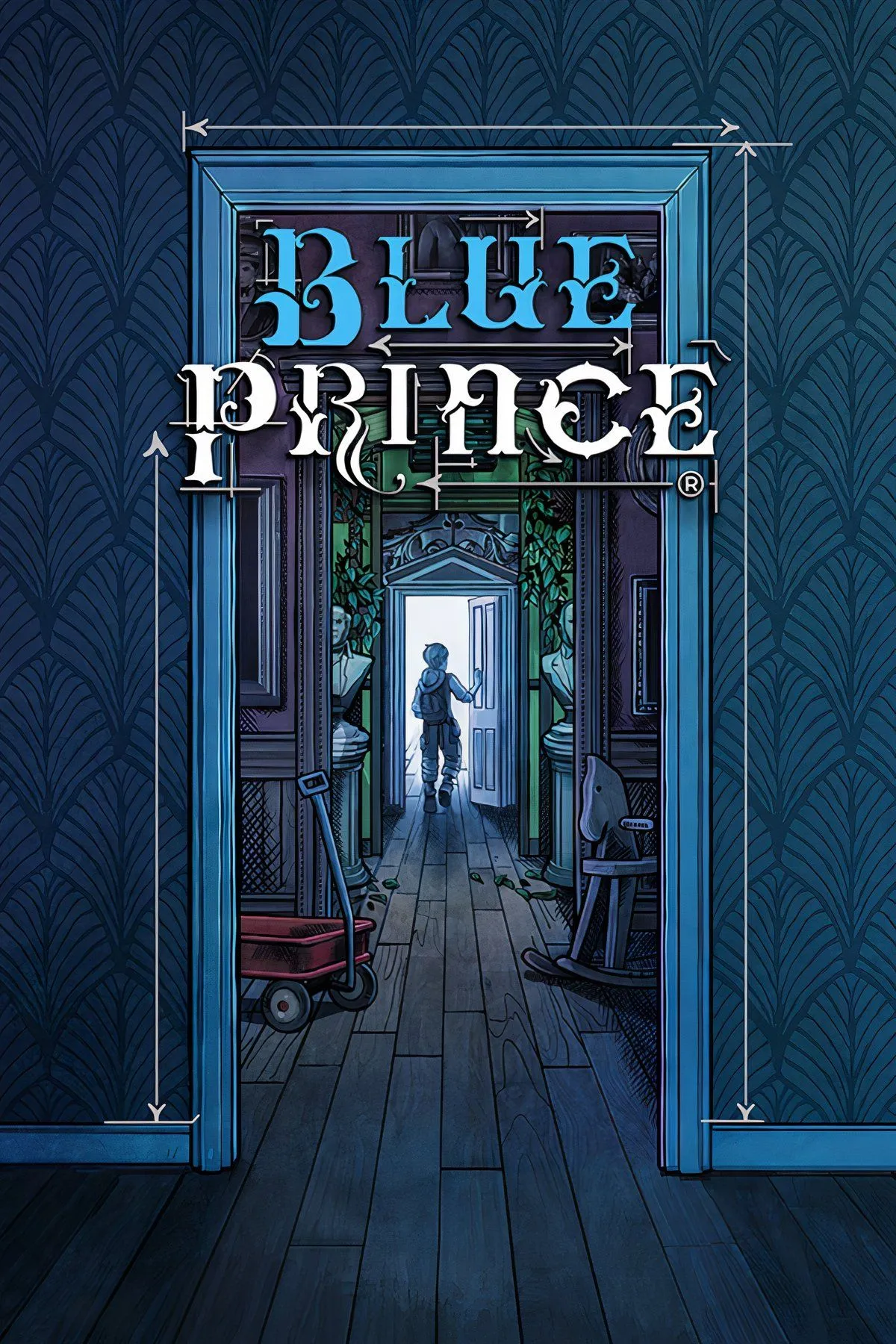 Tổng hợp hình ảnh gameplay Blue Prince, thể hiện các yếu tố giải đố, phiêu lưu và chiến lược trong game.