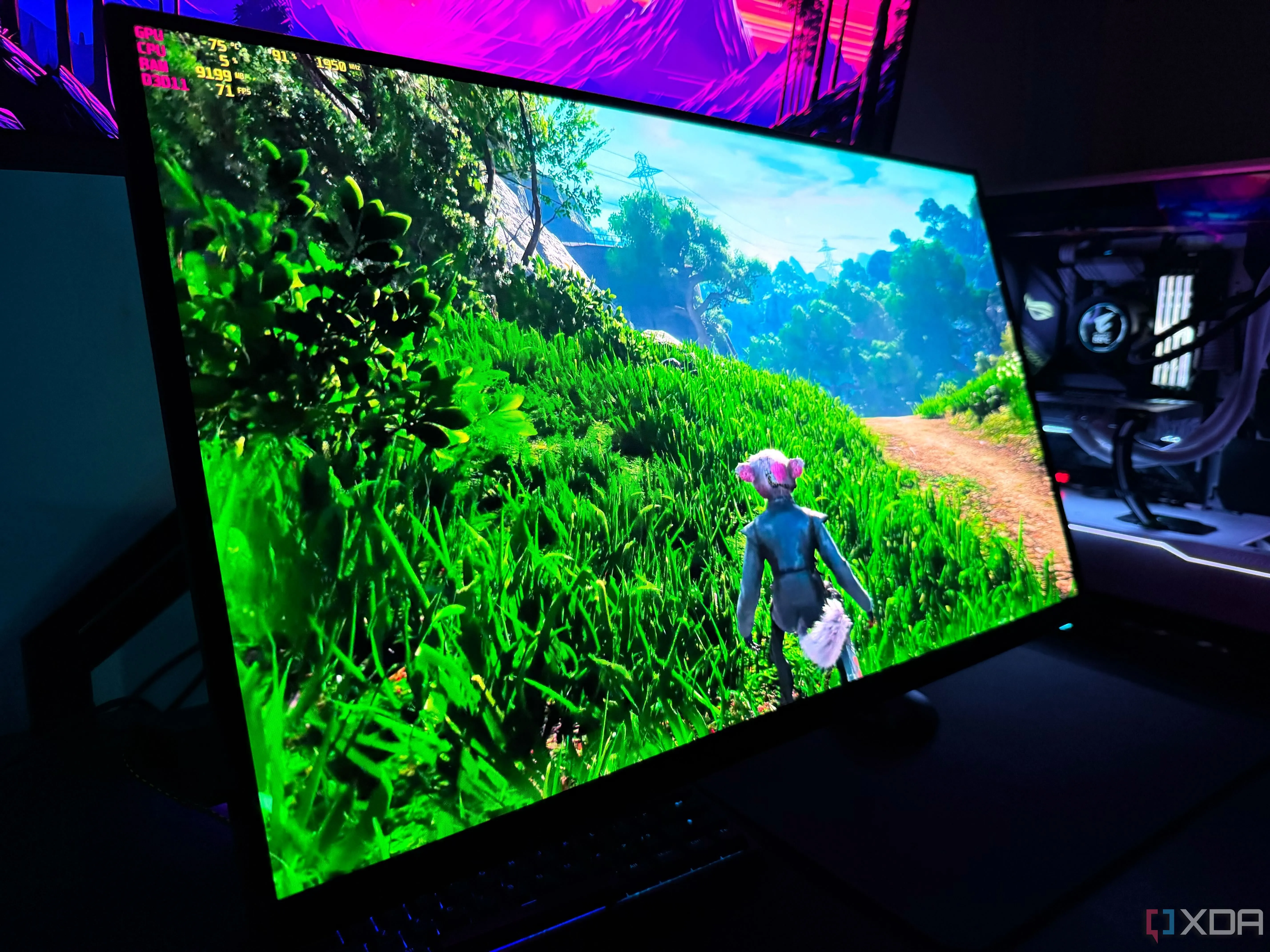 Trải nghiệm game Biomutant mượt mà trên màn hình chơi game OLED