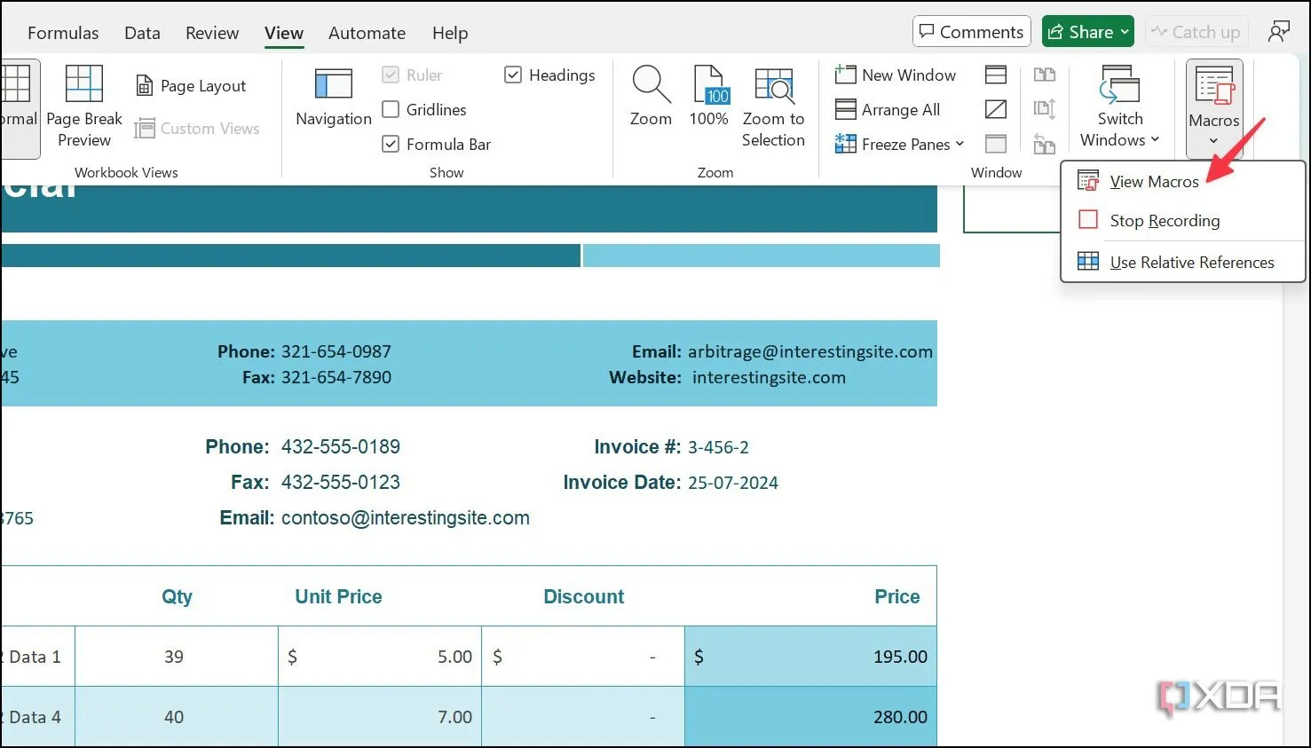 Tự động hóa các tác vụ lặp lại trong Excel với Macros